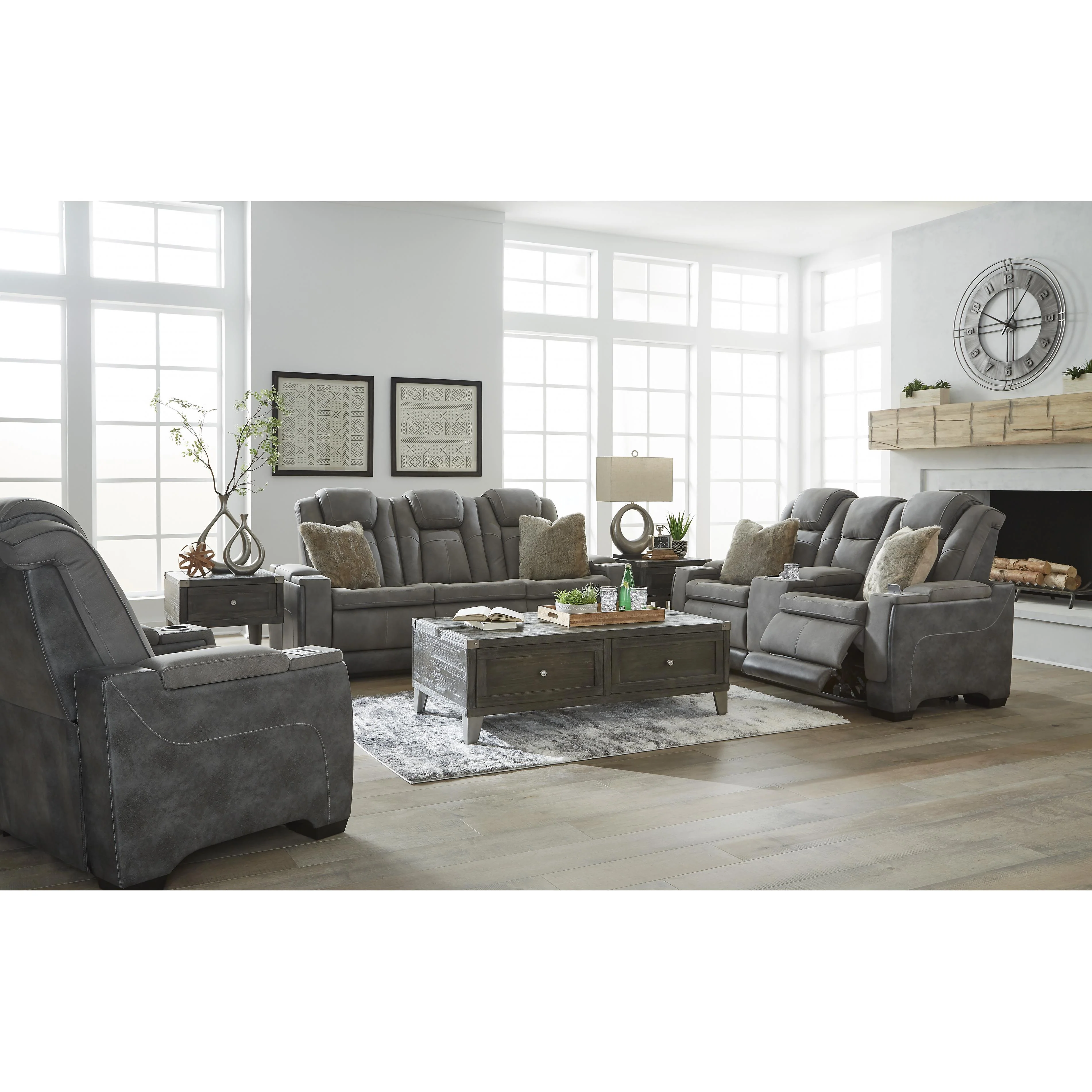 Signature Design by Ashley Next-Gen Durapella 22004U2 3 pc Power Reclining Living Room Set - Image 3