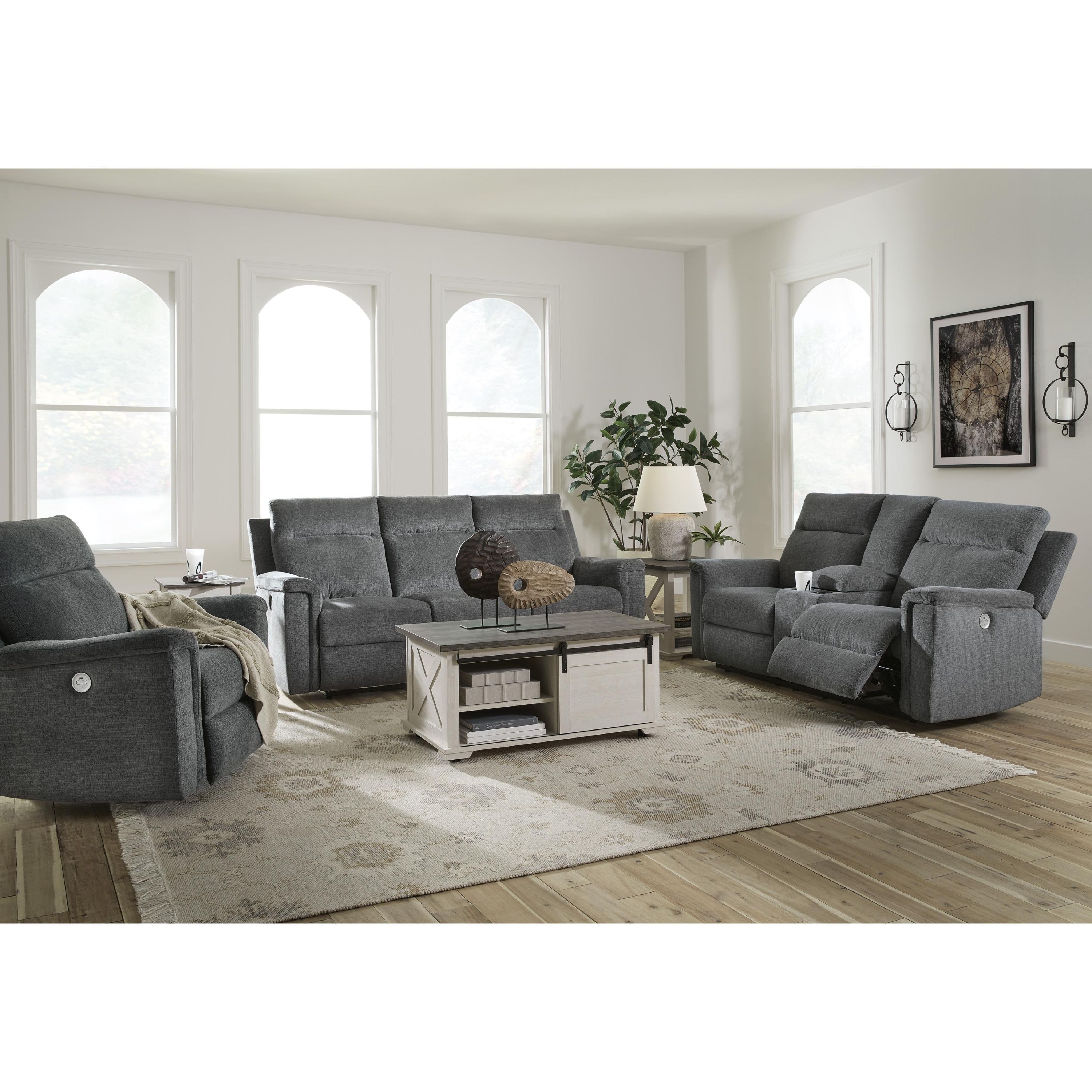 Signature Design by Ashley Barnsana 33202U2 3 pc Power Reclining Living Room Set - Image 1