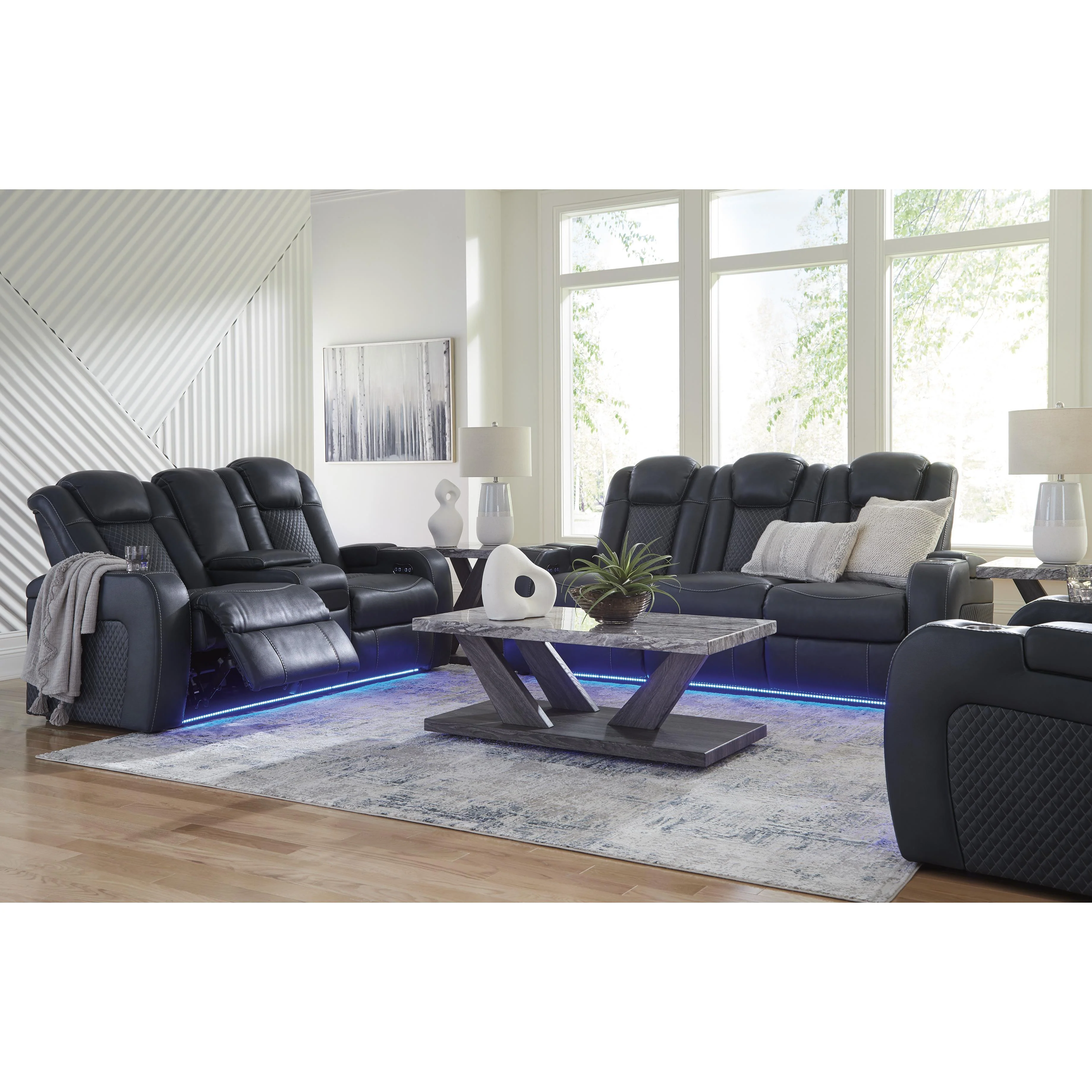 Signature Design by Ashley Fyne-Dyme 36603U2 3 pc Power Reclining Living Room Set - Image 1