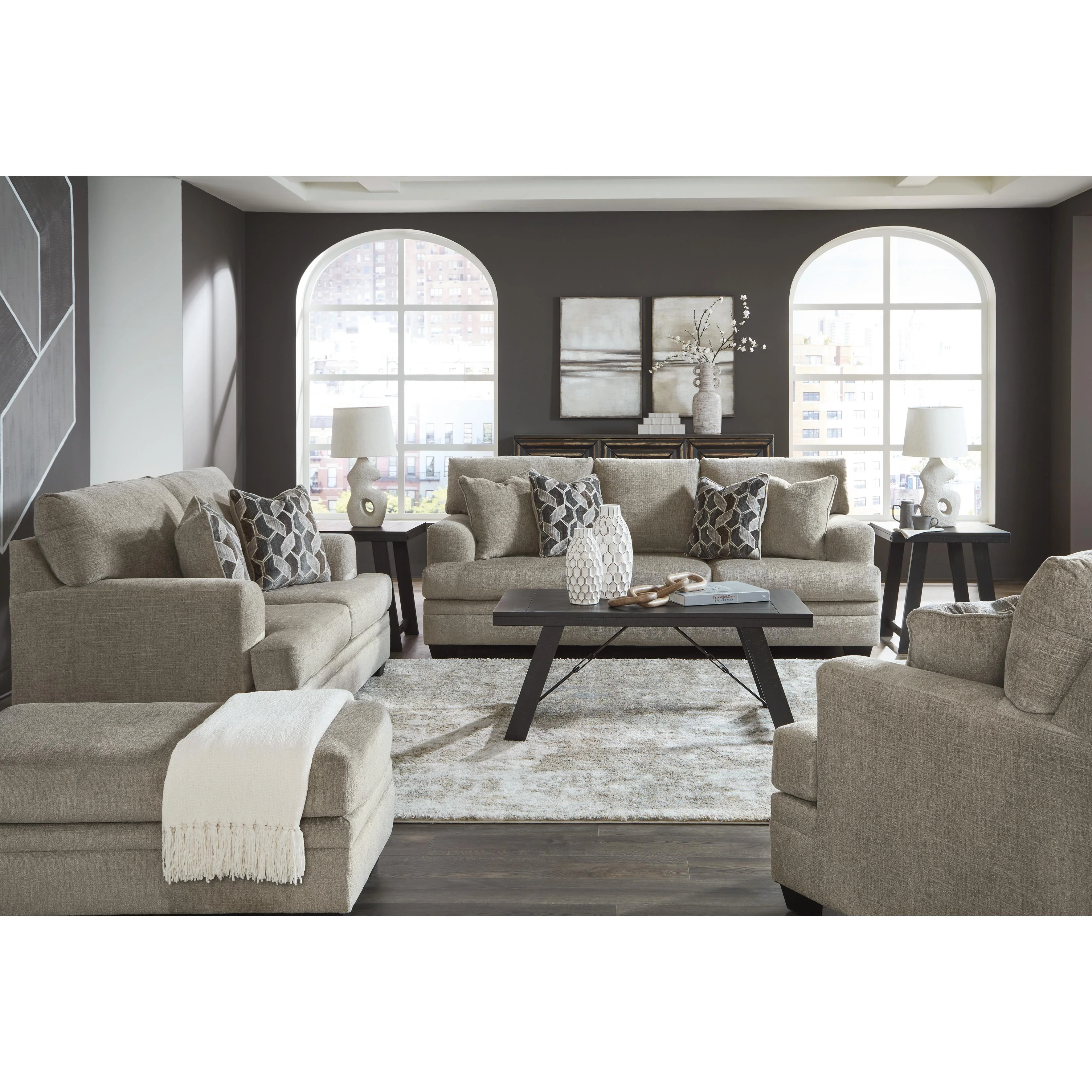 Signature Design by Ashley Stonemeade 59504U4 4 pc Stationary Living Room Set - Image 1