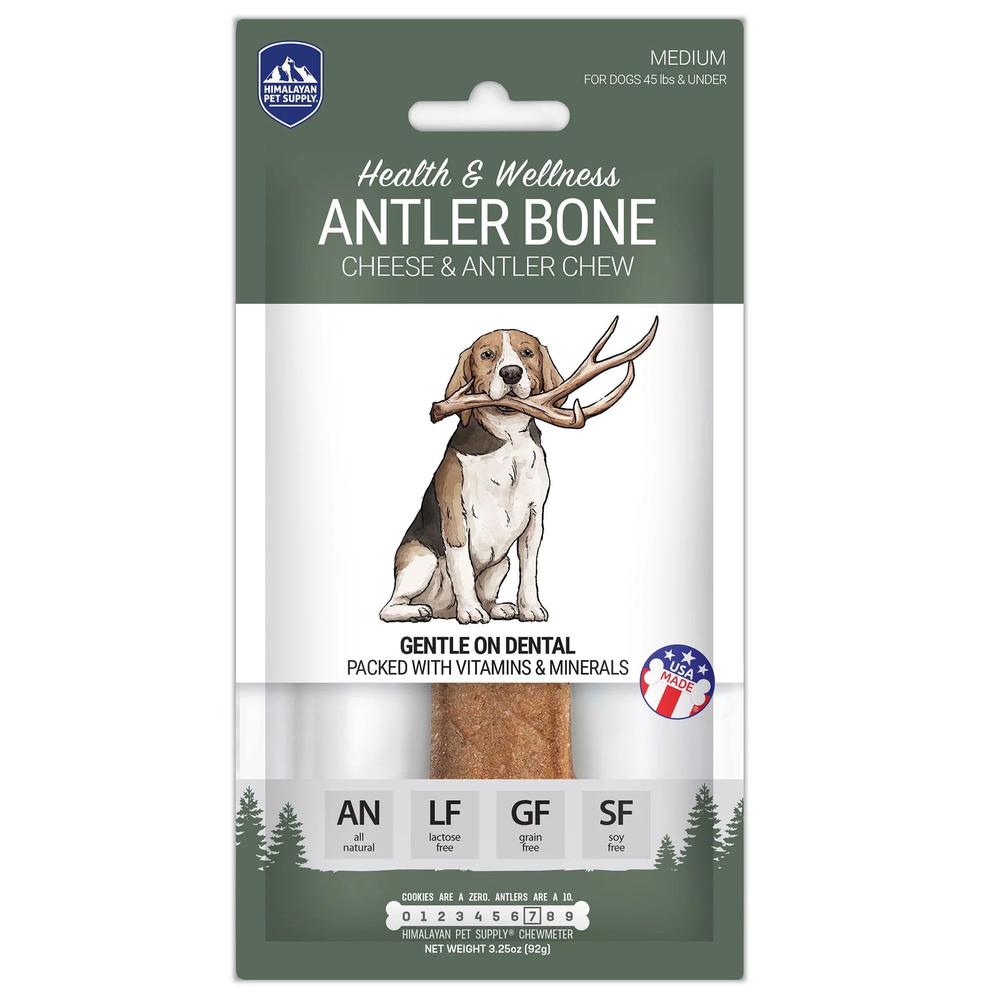 Himalayan Dog Chew Medium Antler Bone - Image 1