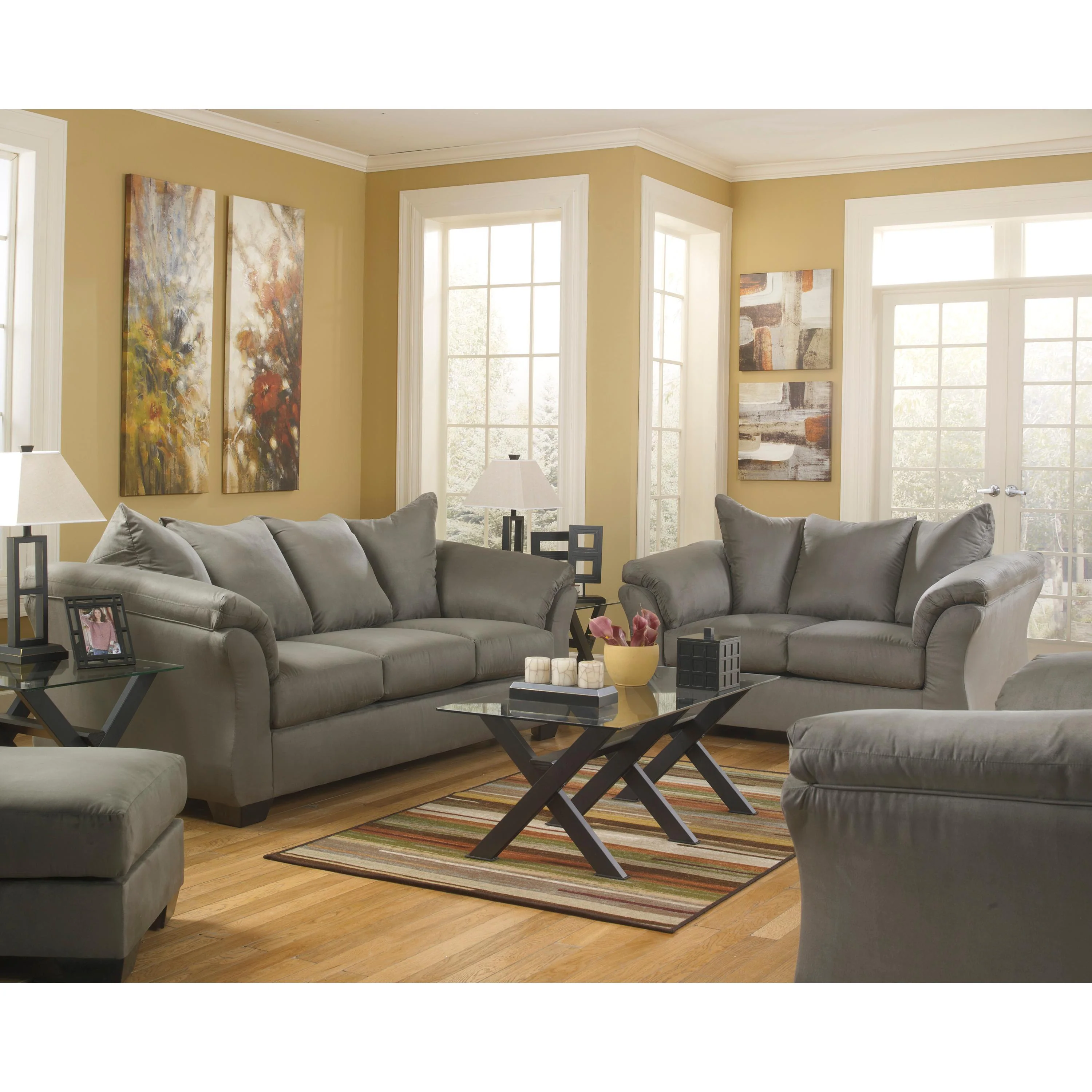 Signature Design by Ashley Darcy 75005U13 3 pc Living Room Set - Image 1