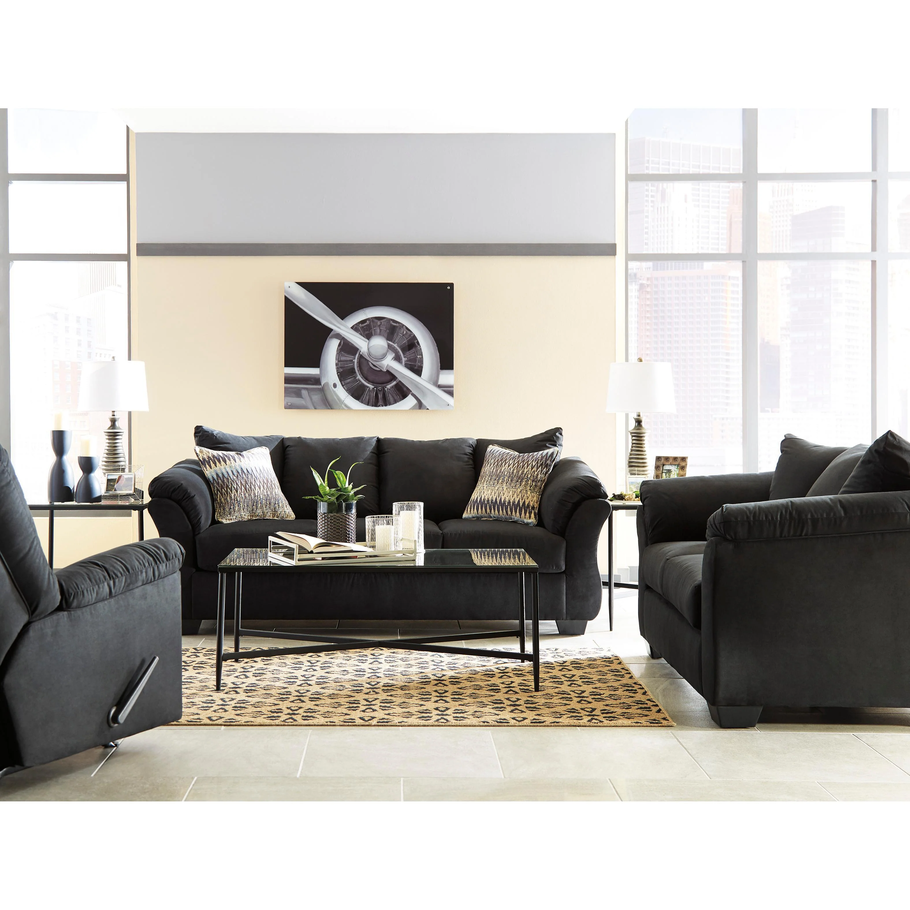 Signature Design by Ashley Darcy 75008U9 3 pc Living Room Set - Image 1
