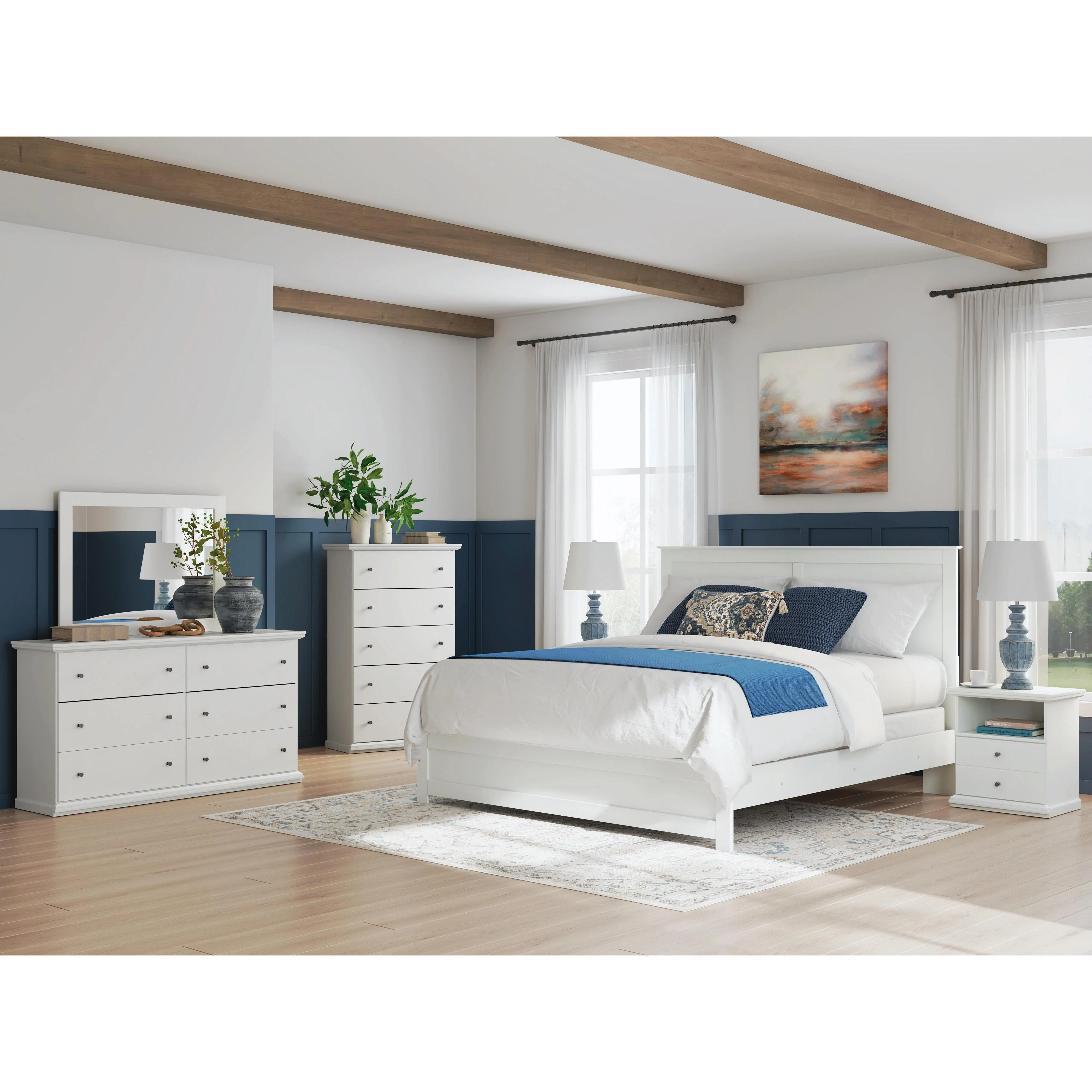 Signature Design by Ashley Bostwick Shoals B139B61 7 pc Full Panel Bedroom Set - Image 1