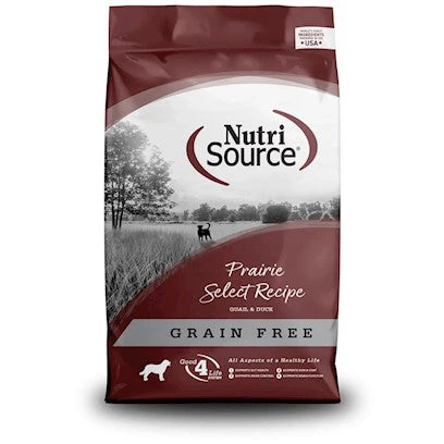 NutriSource Grain-Free Prairie Select Dry Dog Food 12 lb - Image 1