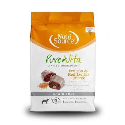 Pure Vita Grain-Free Venison & Red Lentils Entree Dry Dog Food  12 Lb - Image 1