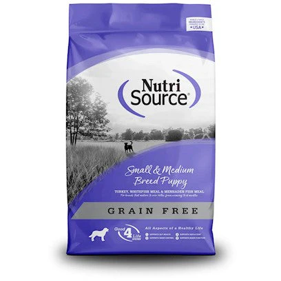 NutriSource Grain Free Small Medium Breed Puppy 15Lb - Image 1