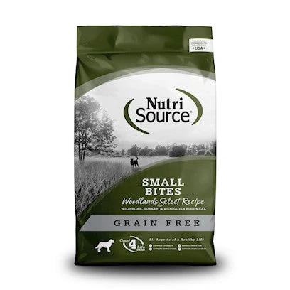 NutriSource Grain Free Woodlands Select Small Bites Dry Dog Food 12 lb - Image 1