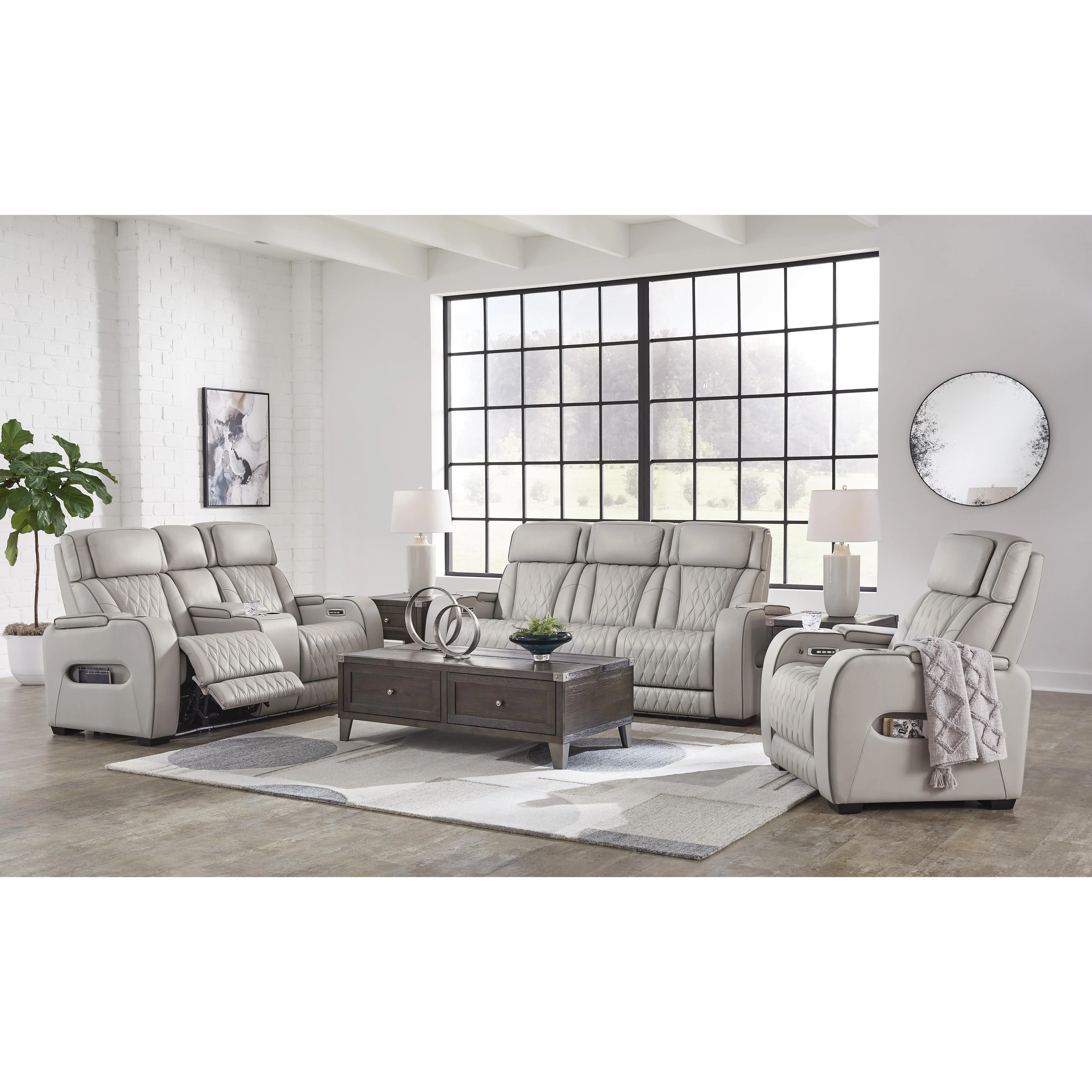 Signature Design by Ashley Boyington U27105U2 3 pc Power Reclining Living Room Set - Image 1