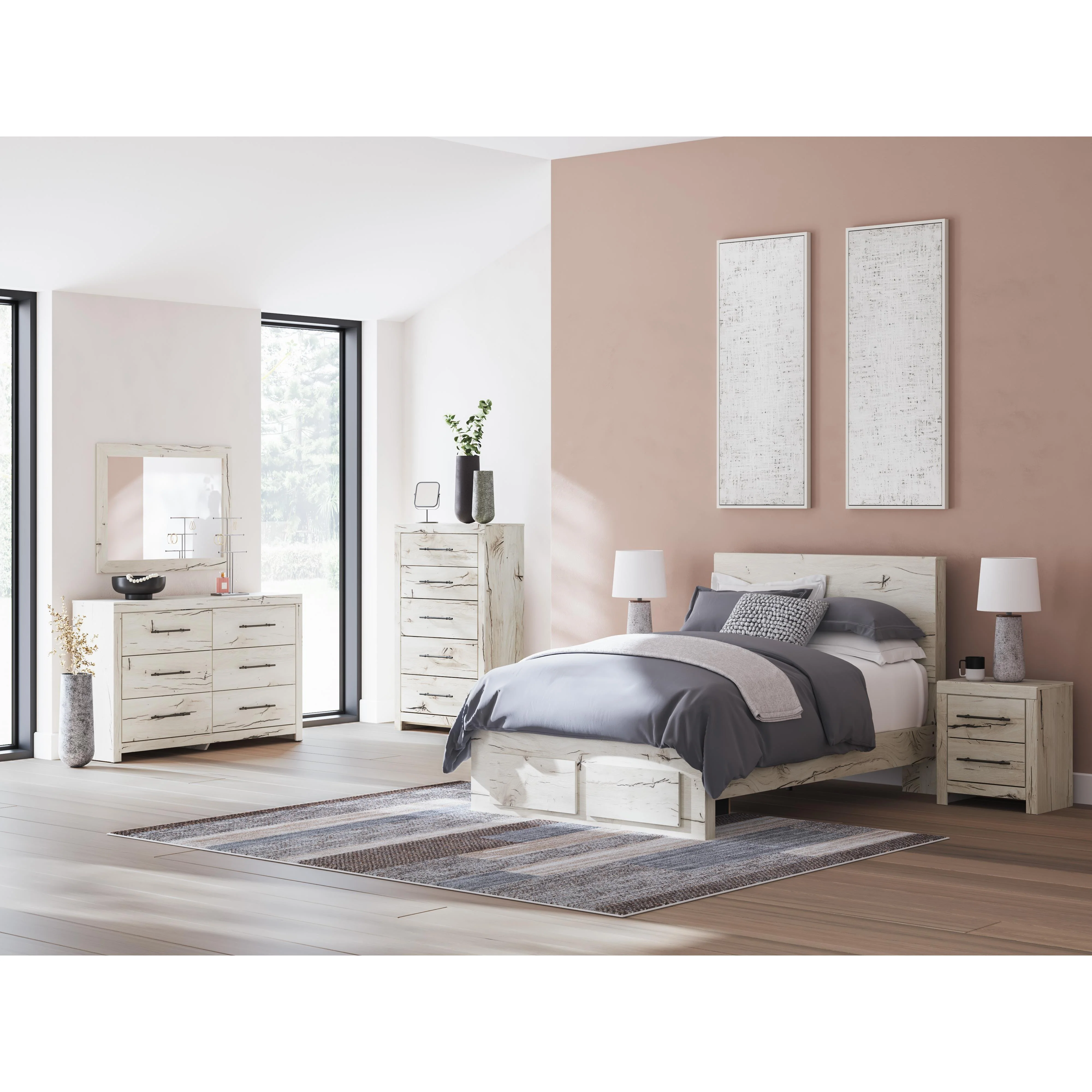 Signature Design by Ashley Lawroy B2310B54 6 pc Full Panel Bedroom Set - Image 1