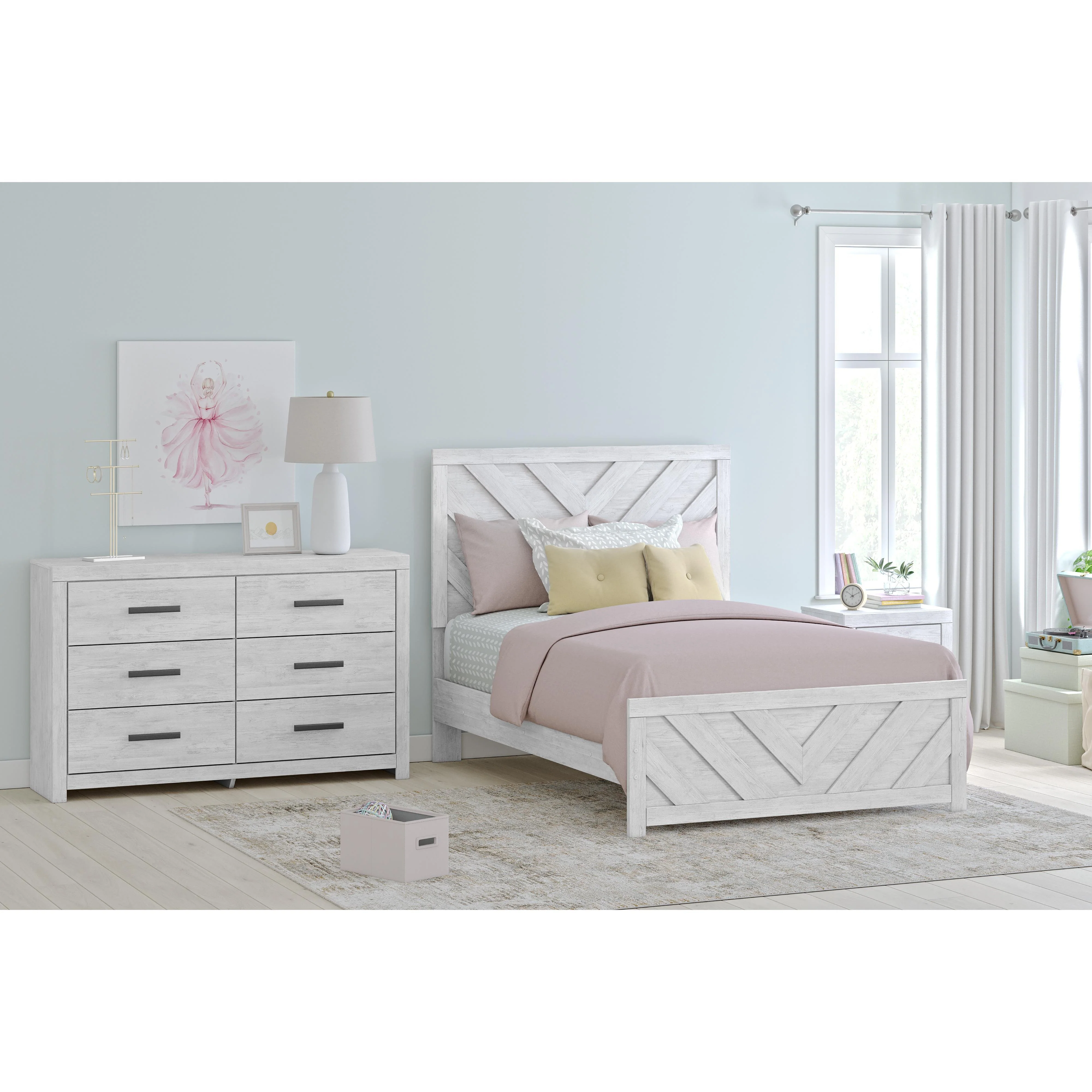 Signature Design by Ashley Cayboni B3788B14 6 pc Full Panel Bedroom Set - Image 1