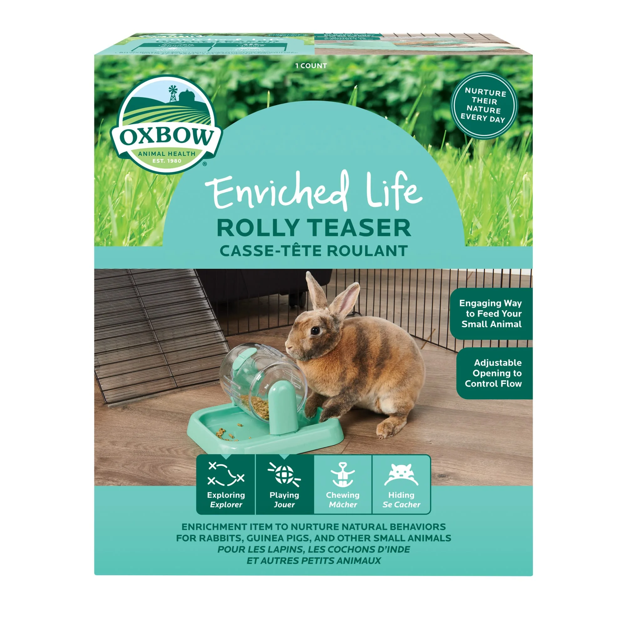 Oxbow Enriched Life Rolly Teaser Small Animal Toy - Image 1