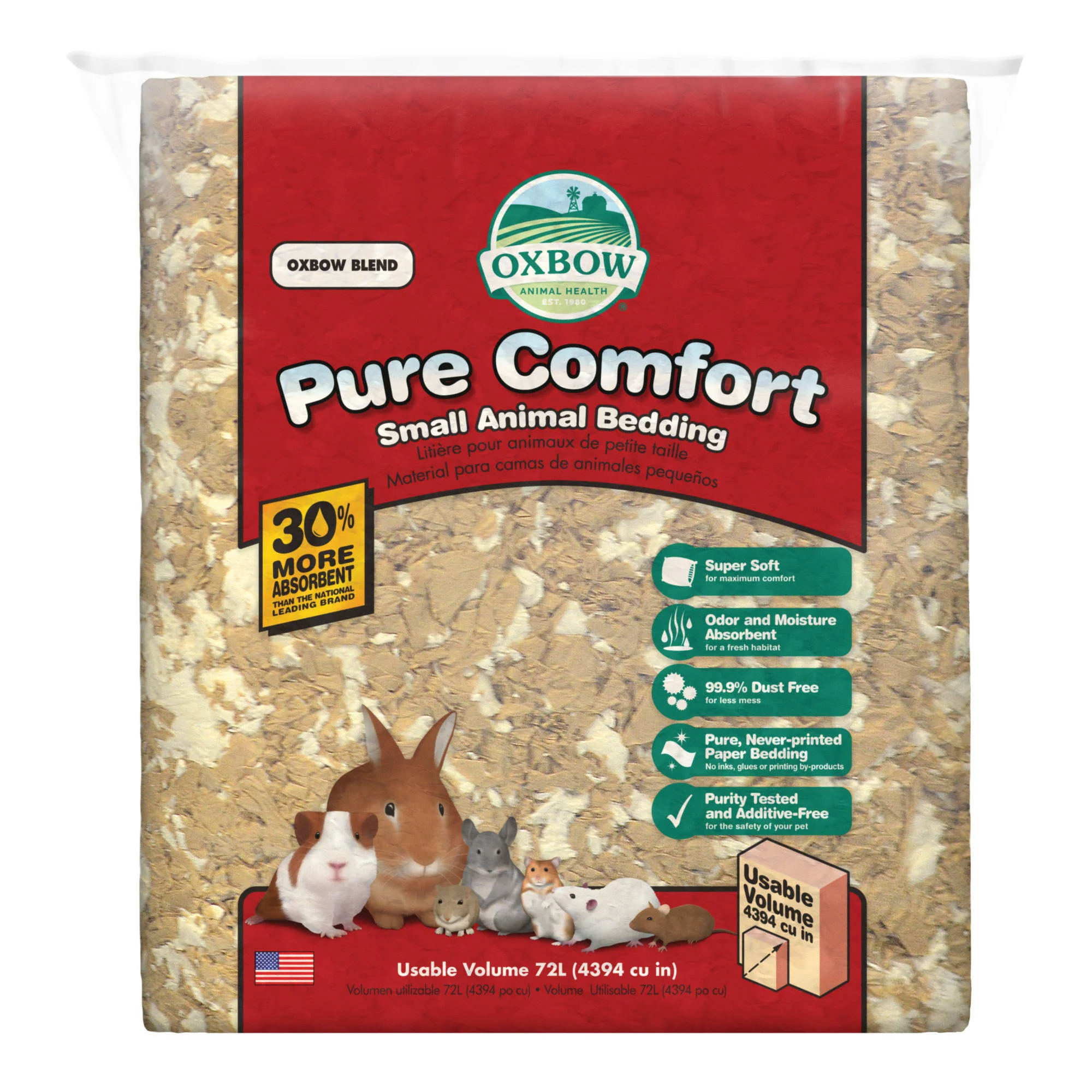 Oxbow Pure Comfort Small Animal Bedding, 42 L, Oxbow Blend - Image 1
