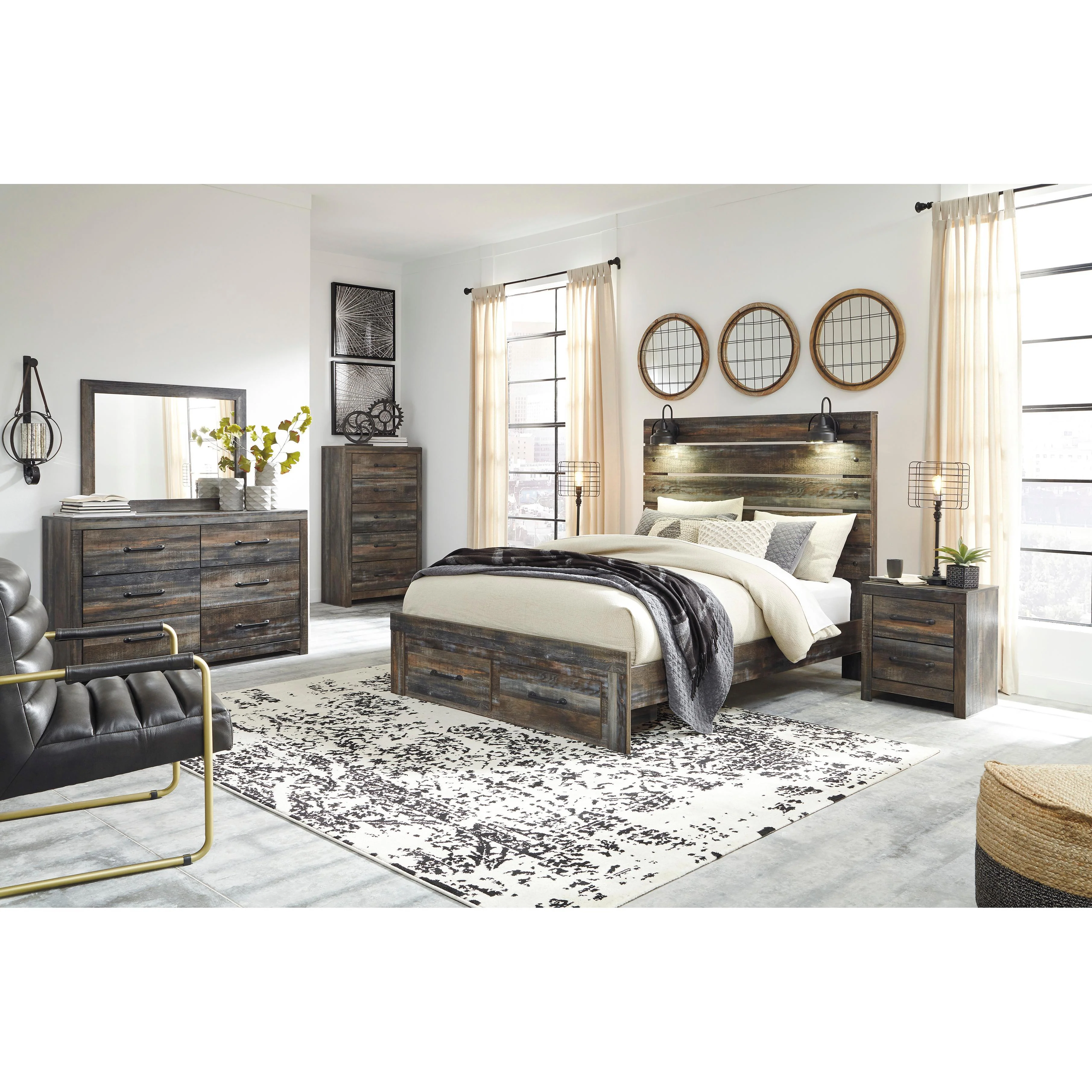 Signature Design by Ashley Drystan B211B107 6 pc Queen Storage Bedroom Set - Image 1