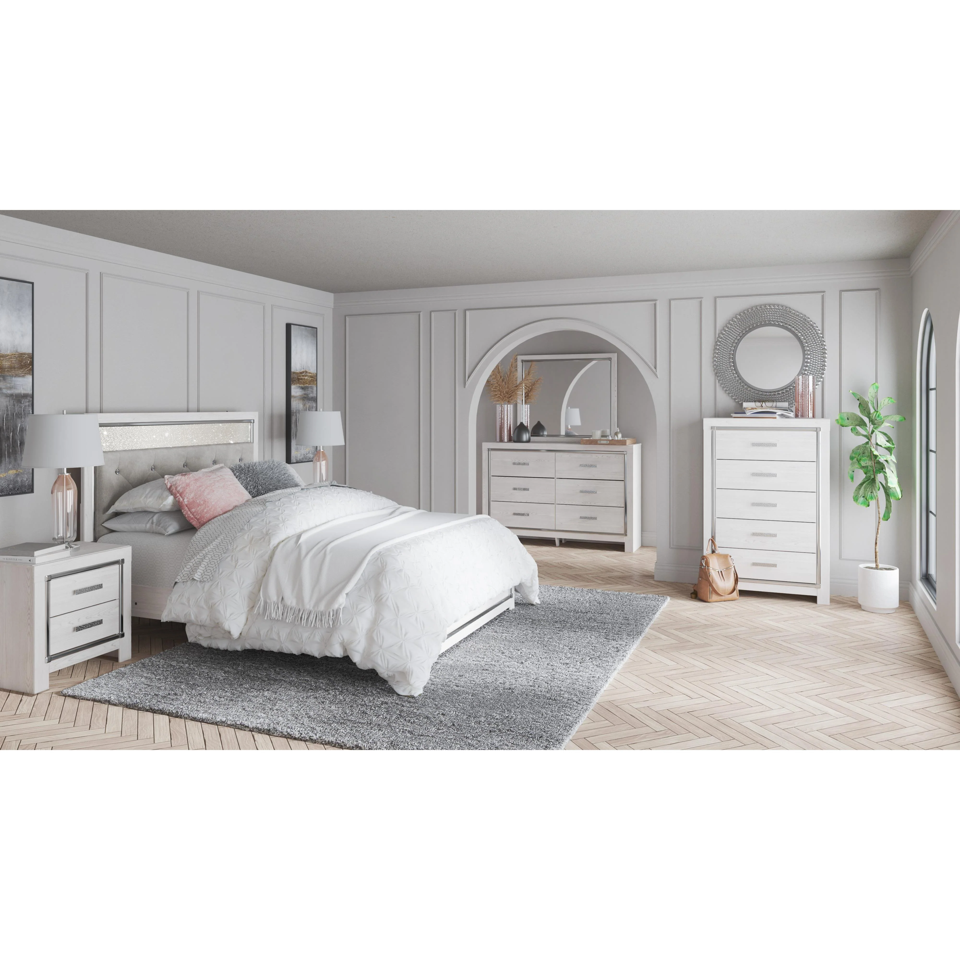 Signature Design by Ashley Altyra B2640B62 7 pc Queen Panel Bedroom Set - Image 1