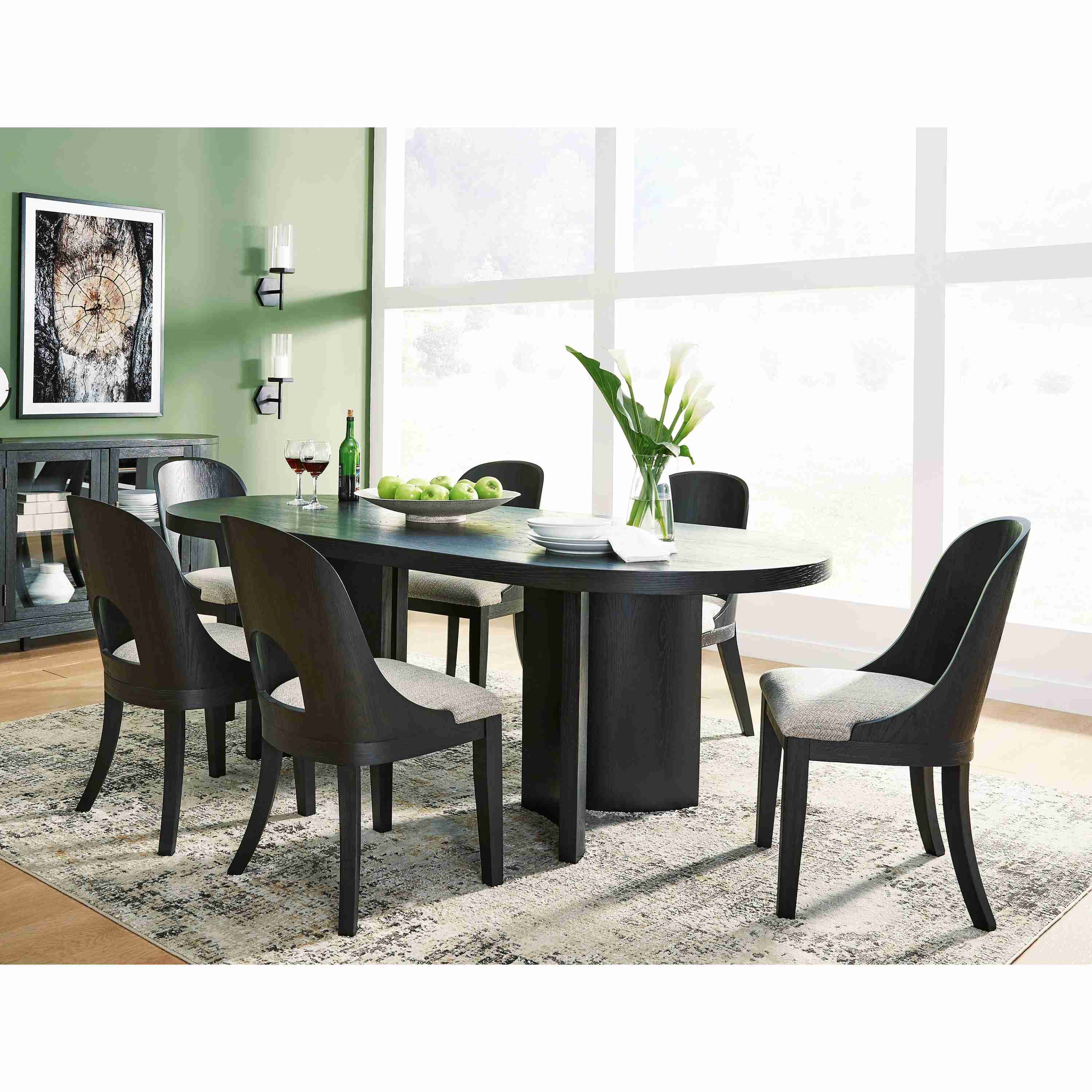 Signature Design by Ashley Rowanbeck D821D4 7 pc Dining Set - Image 1