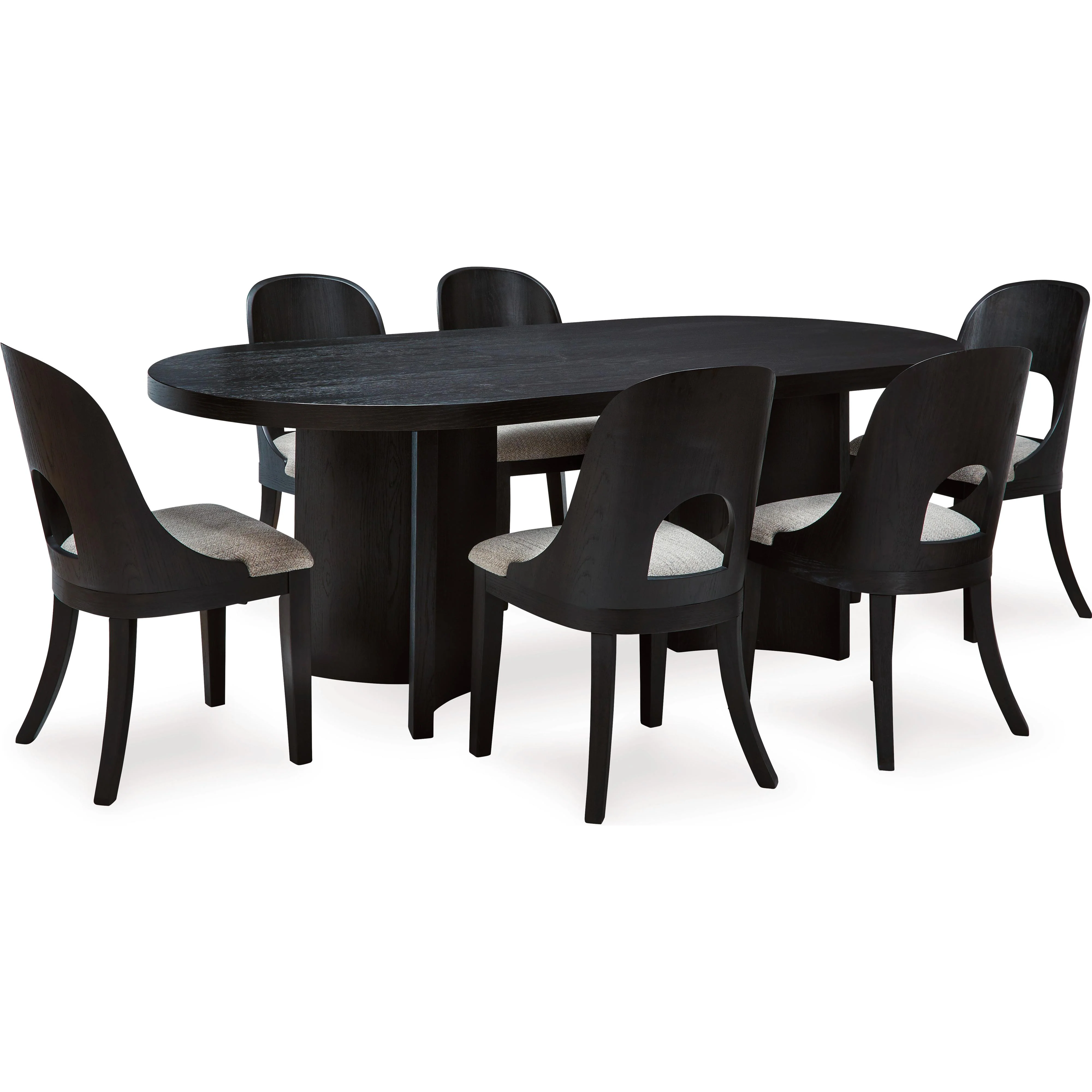 Signature Design by Ashley Rowanbeck D821D4 7 pc Dining Set - Image 2