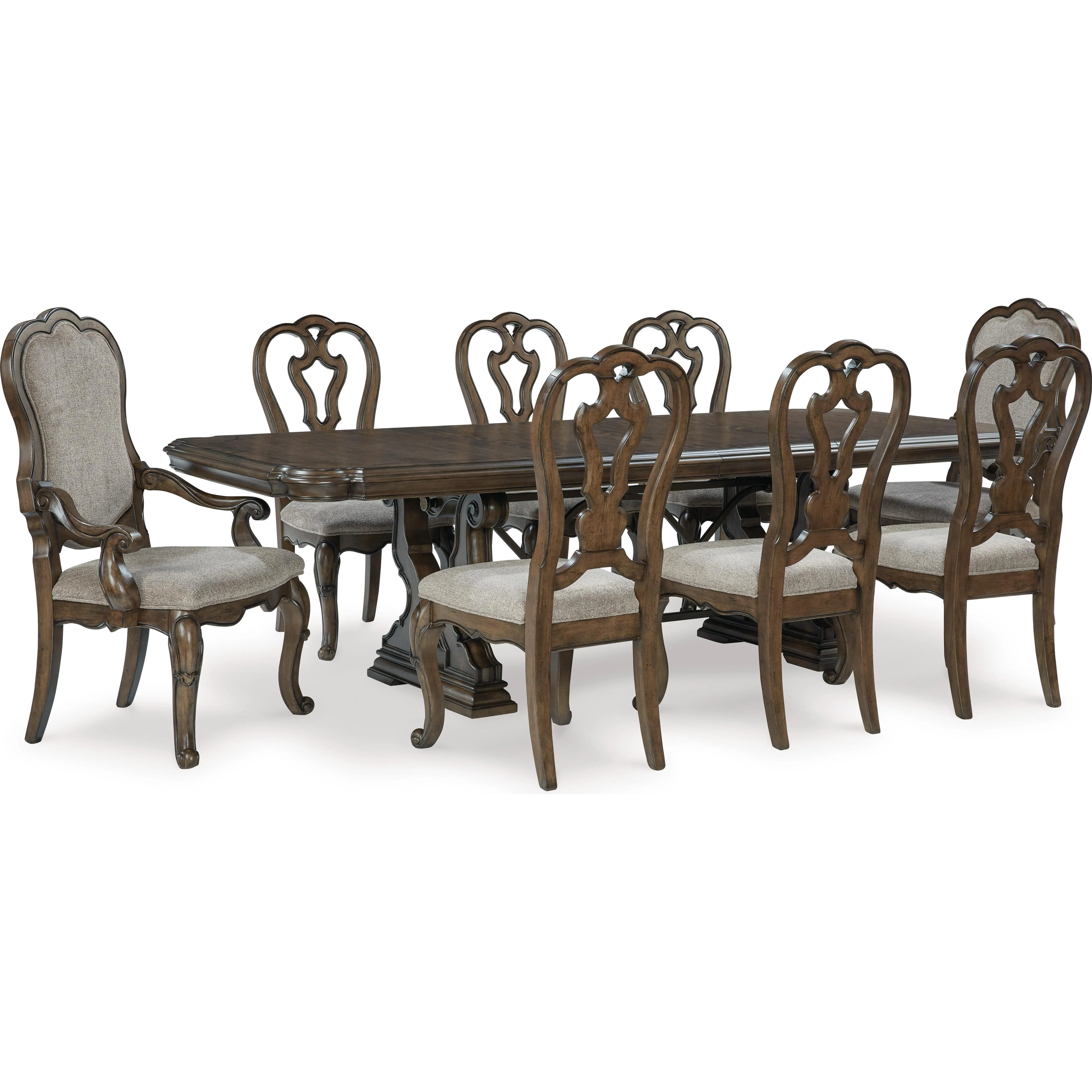 Signature Design by Ashley Maylee D947D11 9 pc Dining Set - Image 1