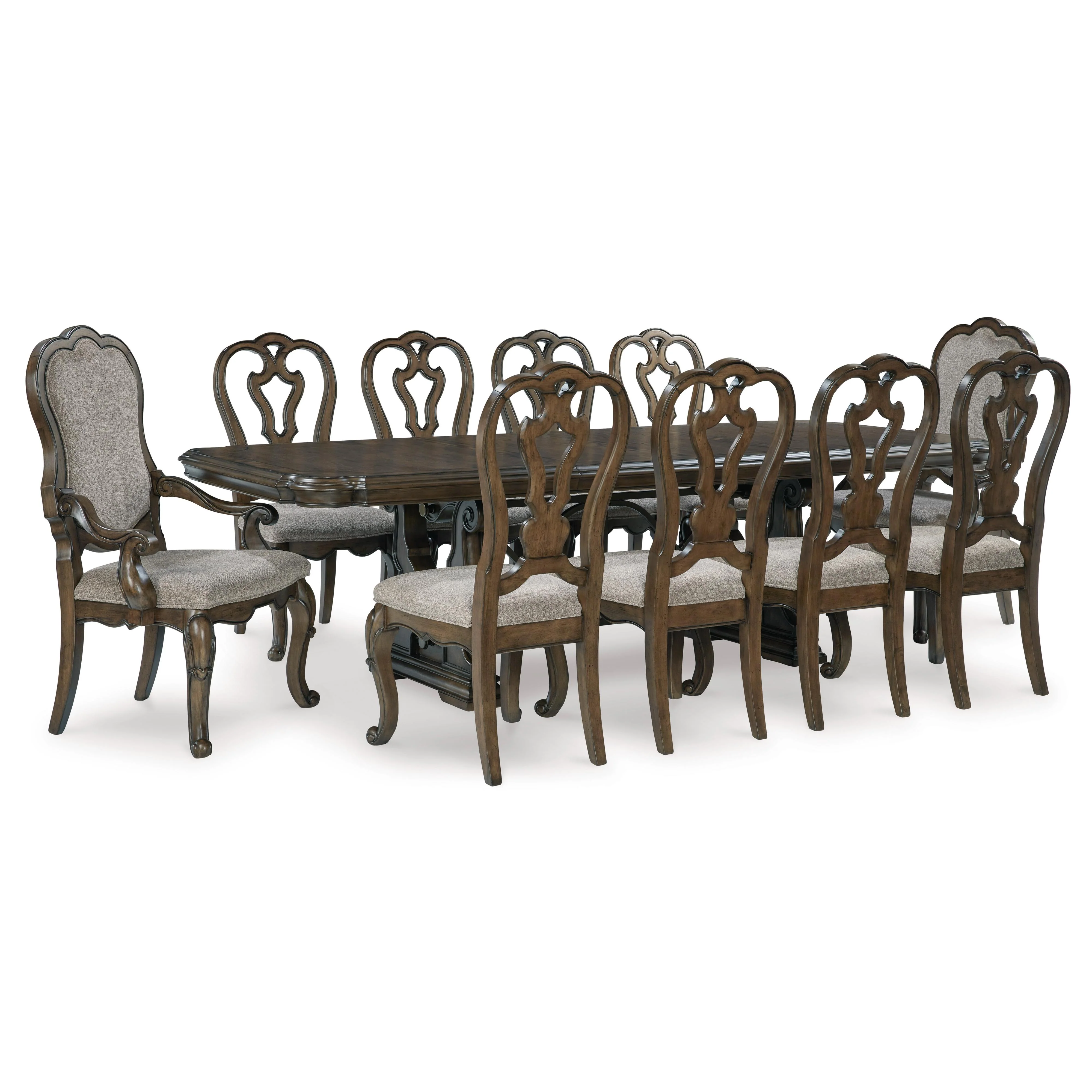 Signature Design by Ashley Maylee D947D14 11 pc Dining Set - Image 1