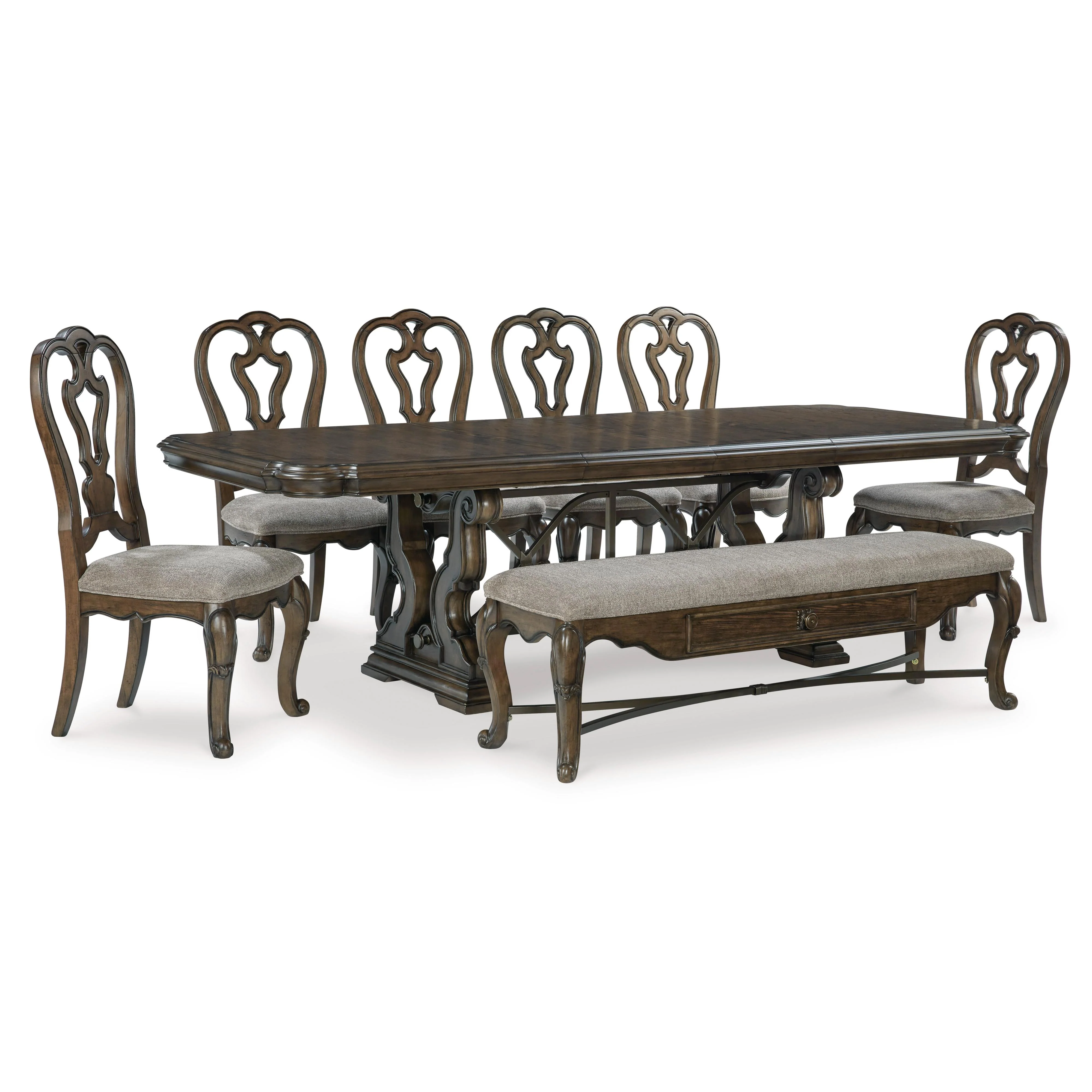 Signature Design by Ashley Maylee D947D15 8 pc Dining Set - Image 1