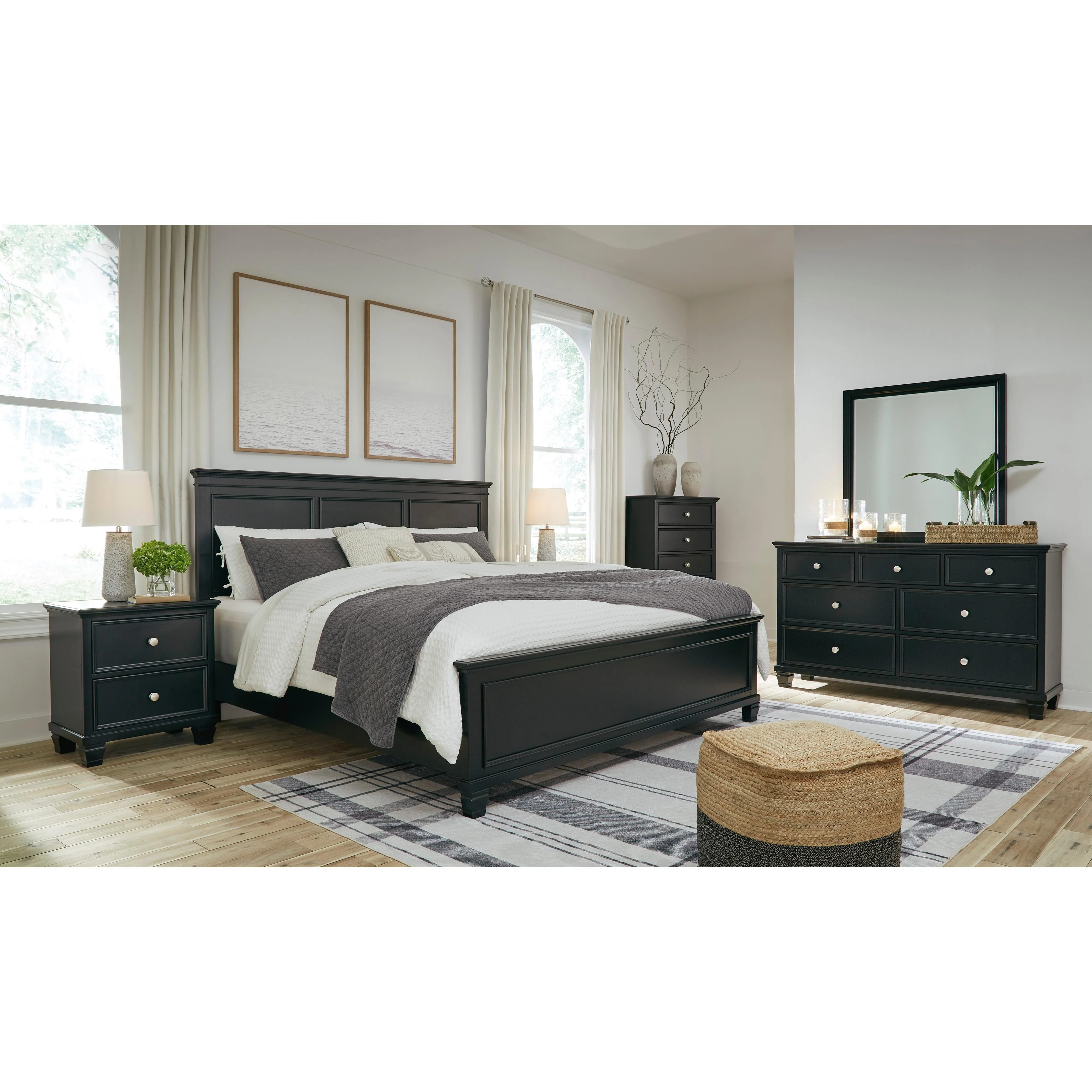 Signature Design by Ashley Lanolee B687B15 6 pc Queen Panel Bedroom Set - Image 1
