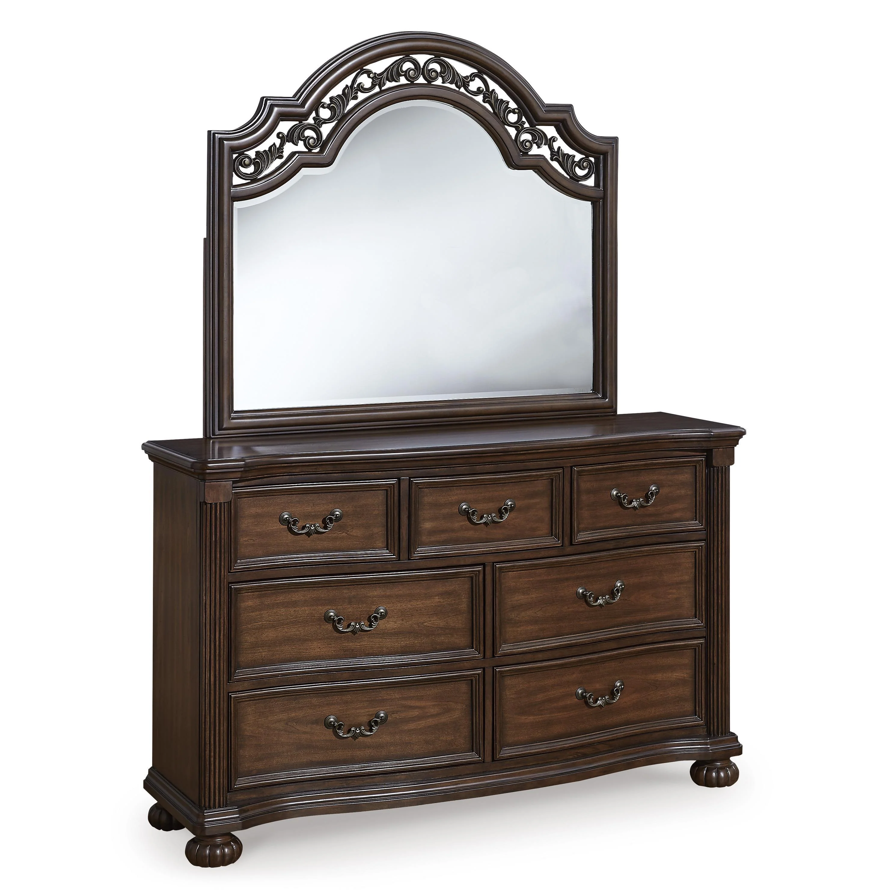Signature Design by Ashley Lavinton B764B14 7 pc Queen Poster Bedroom Set - Image 3