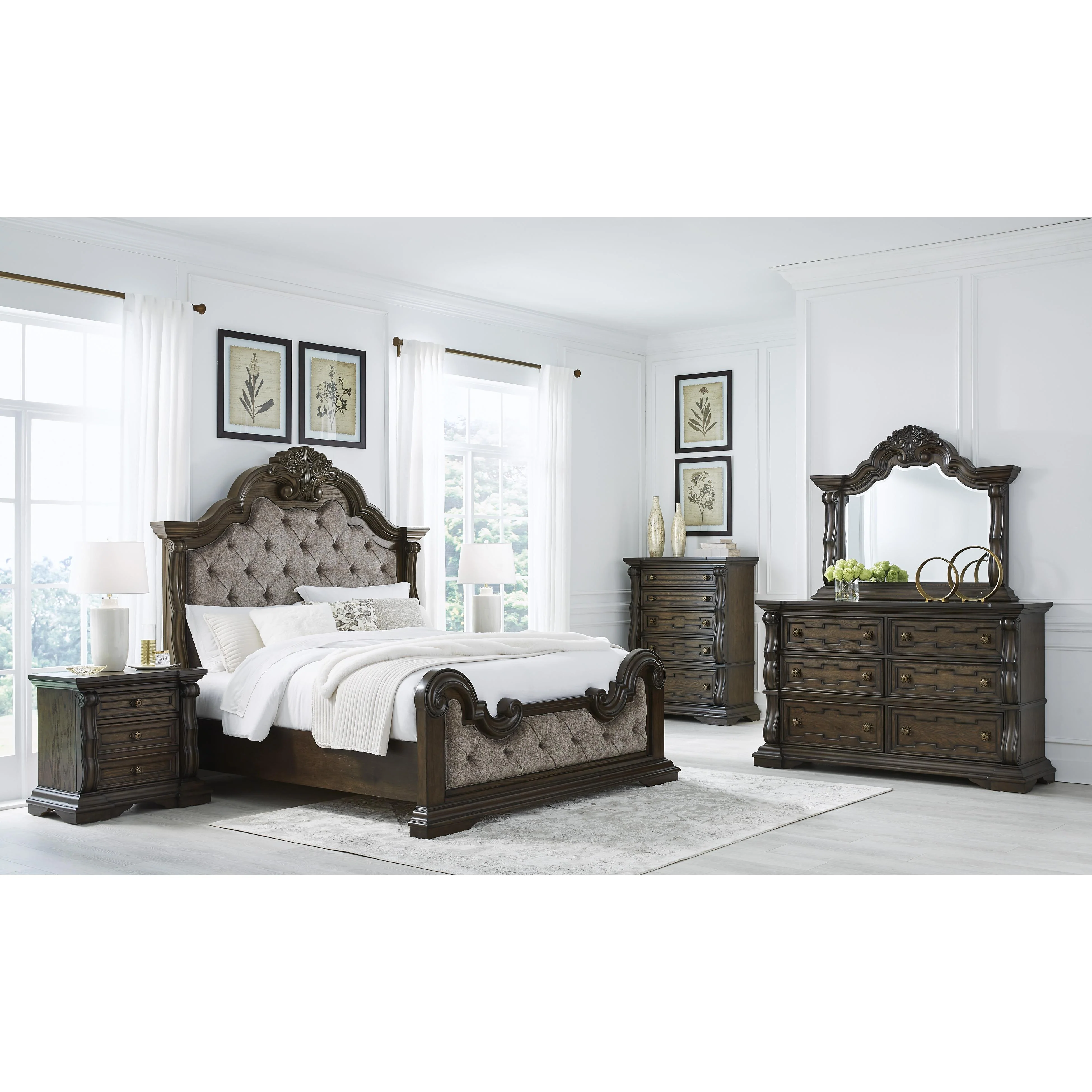 Signature Design by Ashley Maylee B947B12 6 pc Queen Bedroom Set - Image 1