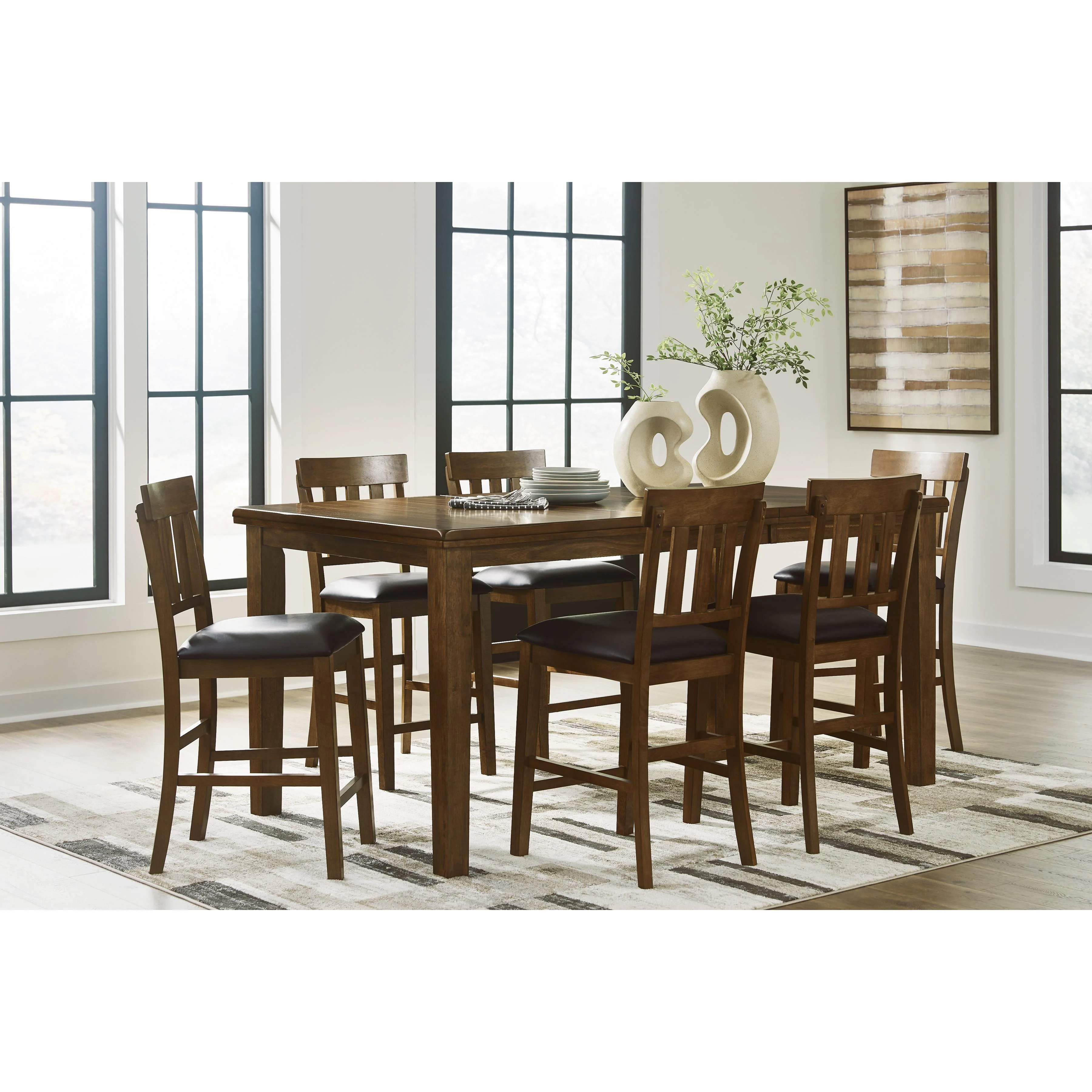 Signature Design by Ashley Ralene D594D5 7 pc Counter Height Dining Set - Image 1