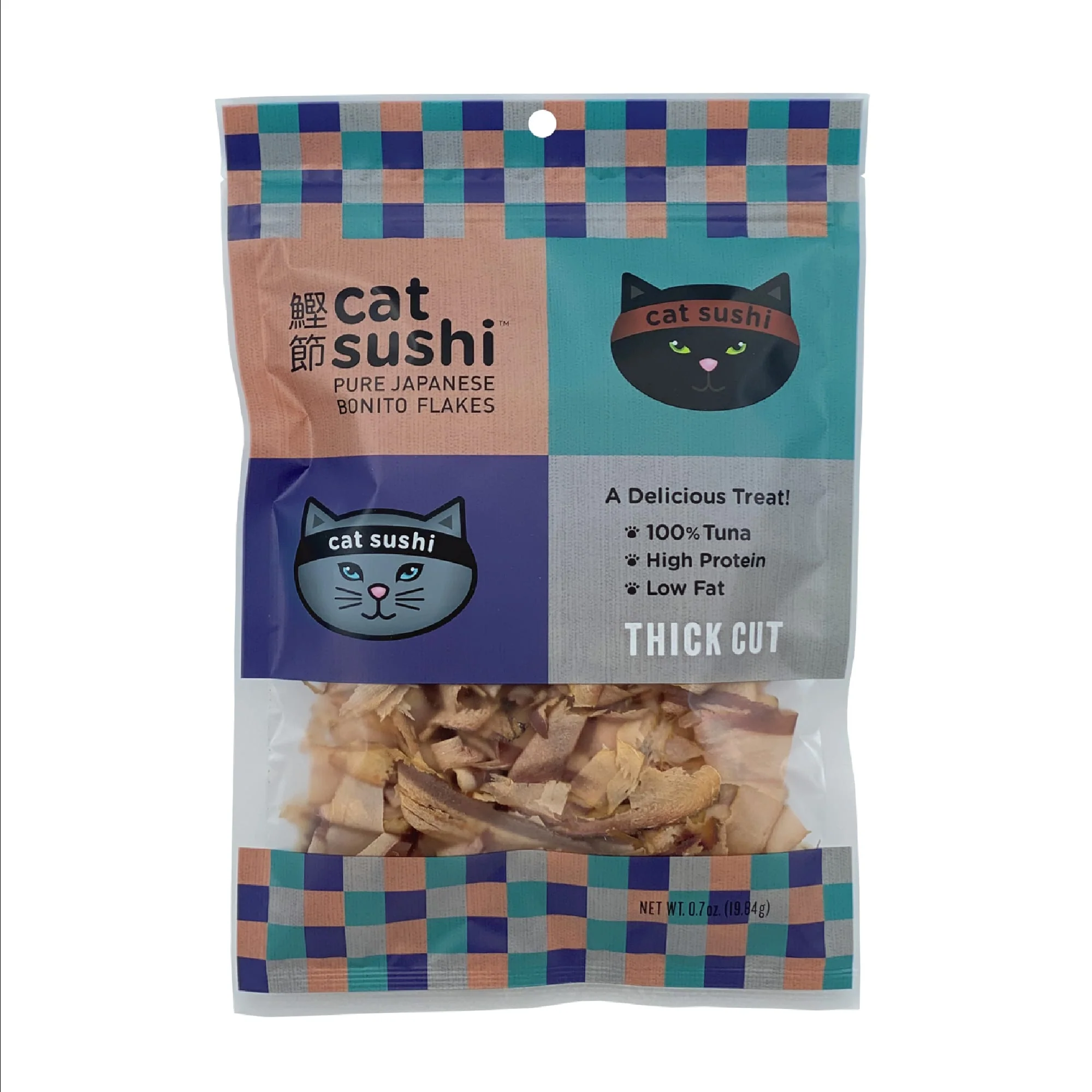 Presidio Cat Sushi Thick Cut Flakes Tuna Cat Treats 0.7oz - Image 1