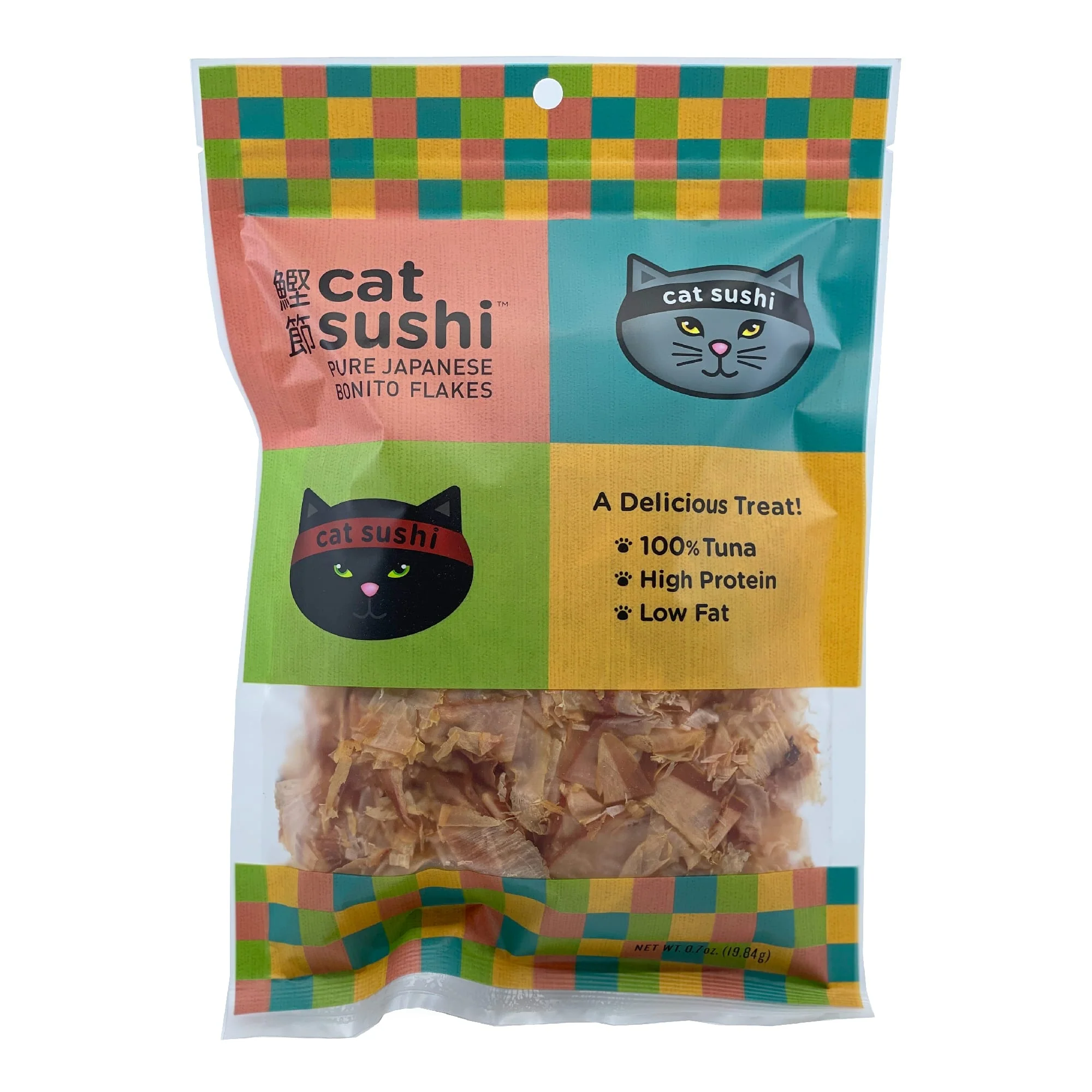 Presidio Cat Sushi Classic Cut Flakes Tuna Cat Treats 0.7oz - Image 1