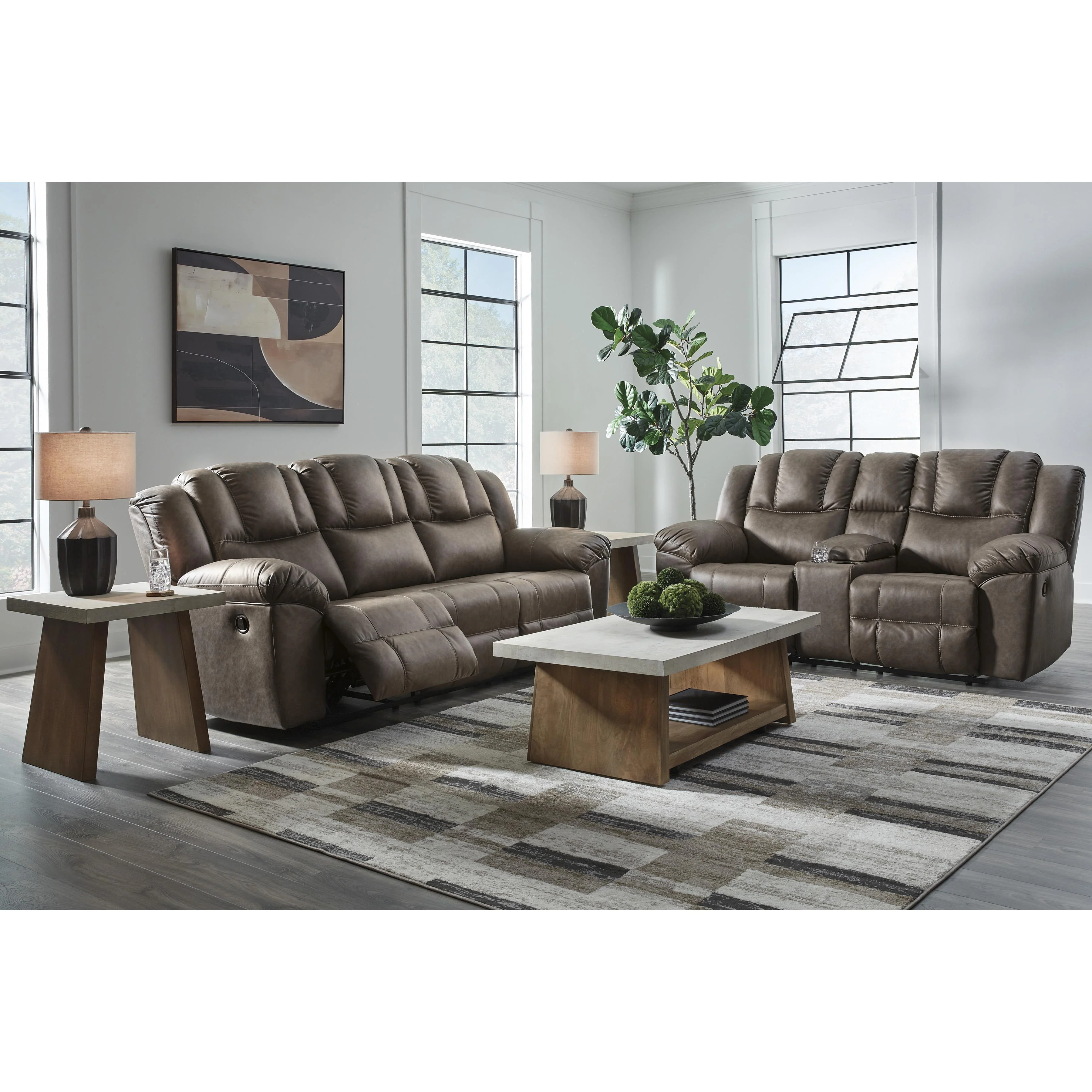 Signature Design by Ashley Lowilla PC64506 2 pc Reclining Living Room Set - Image 1