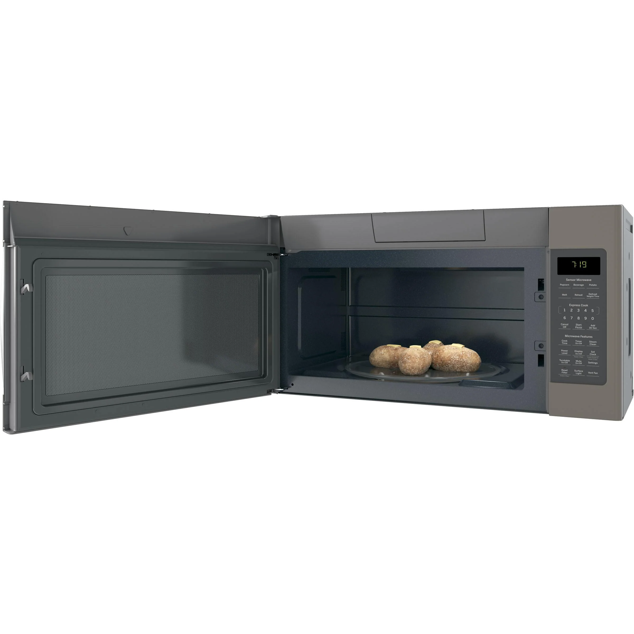 GE 30-inch, 1.9 cu. ft. Over-the-Range Microwave Oven JVM7195EKES - Image 3