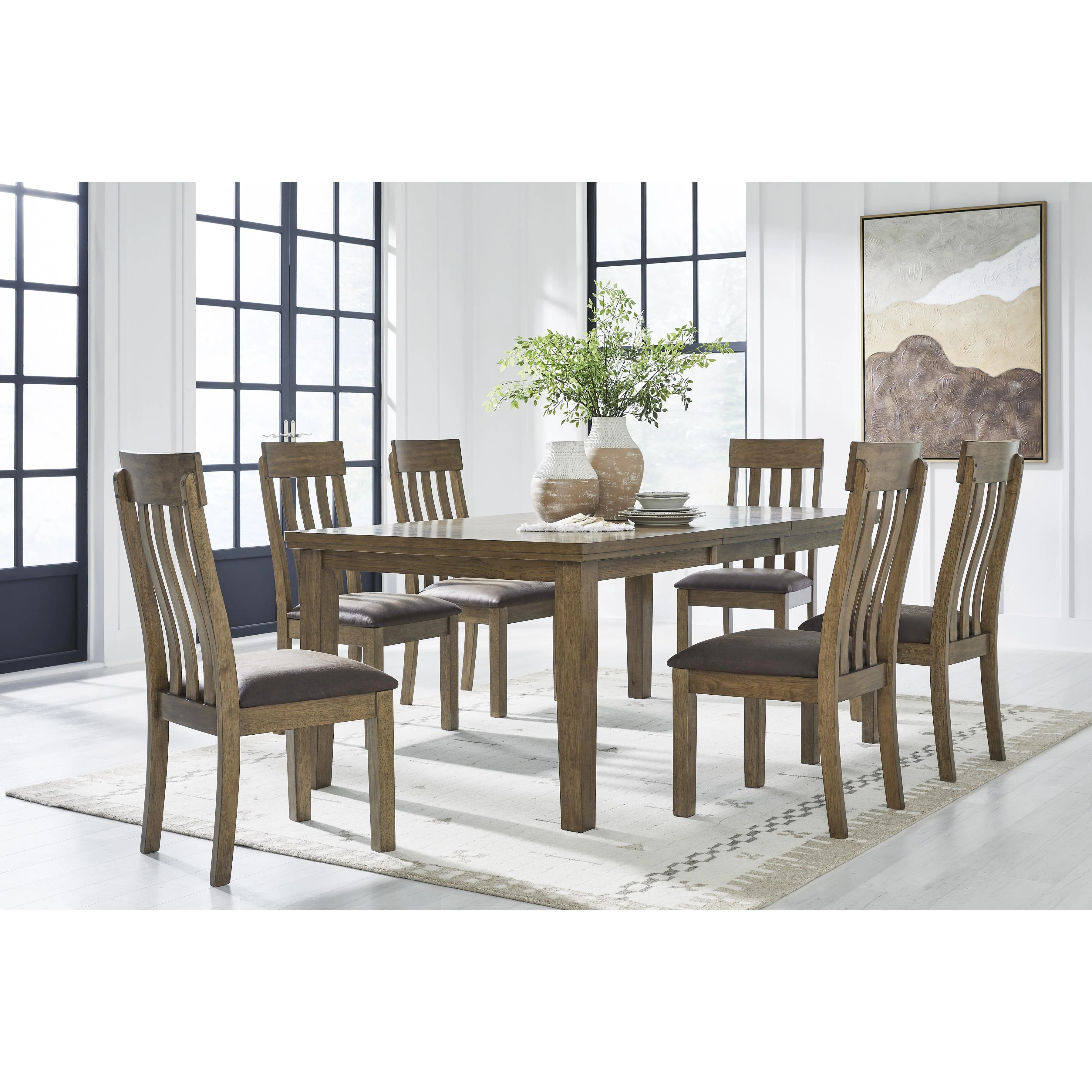 Signature Design by Ashley Urbinforte PCD592 7 pc Dining Set - Image 1