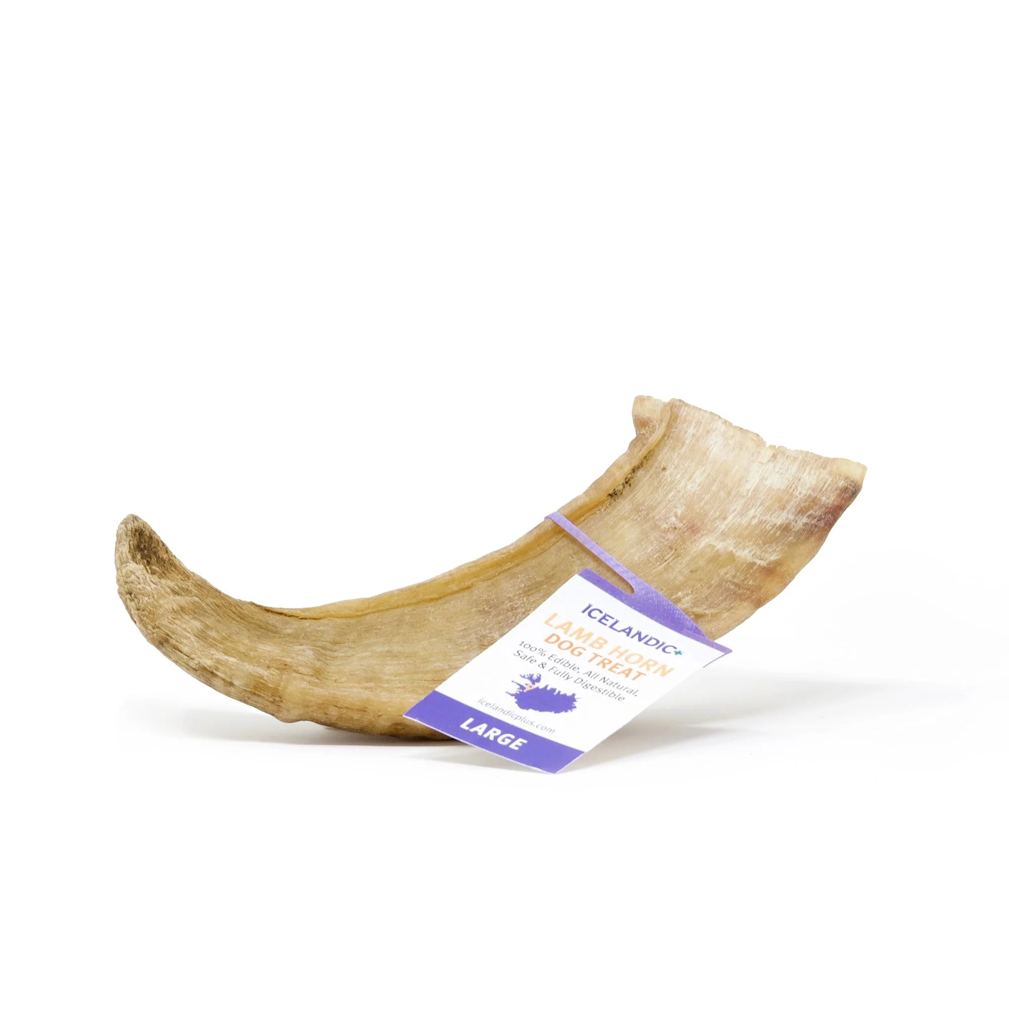 Icelandic+ Large Lamb Horn Dog Treats, 7.3 oz. - Image 1