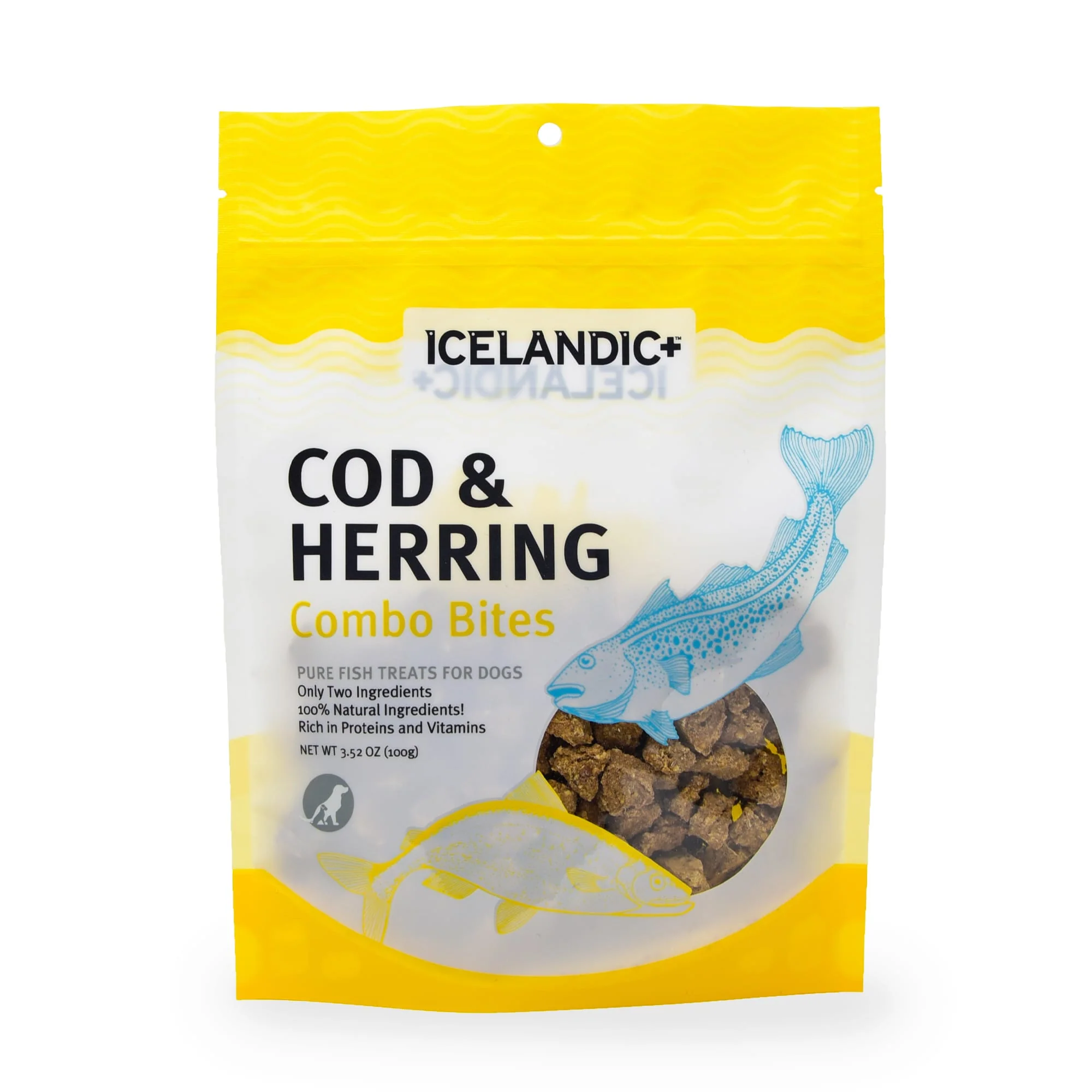 Icelandic+ Cod & Herring Combo Bites Fish Dog Treats, 3.52 oz. - Image 1