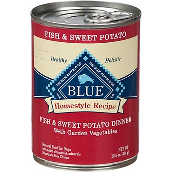 Blue Buffalo Homestyle Recipe Fish & Sweet Potato Dinner with Garden Vegetables Wet Dog Food - 12.5oz - Image 1