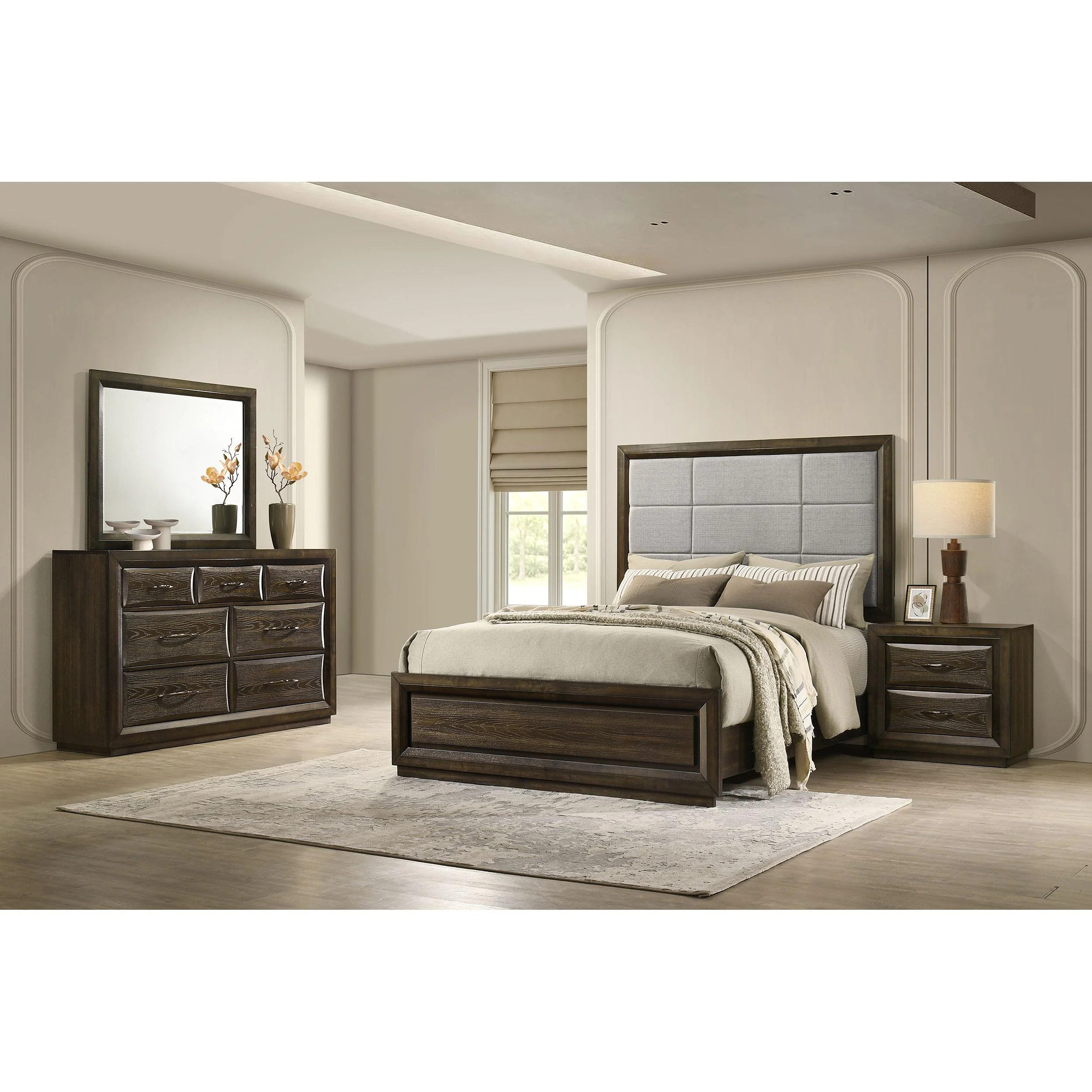 Coaster Furniture Atlas 215971KE-S4 6 pc King Panel Bedroom Set - Image 1