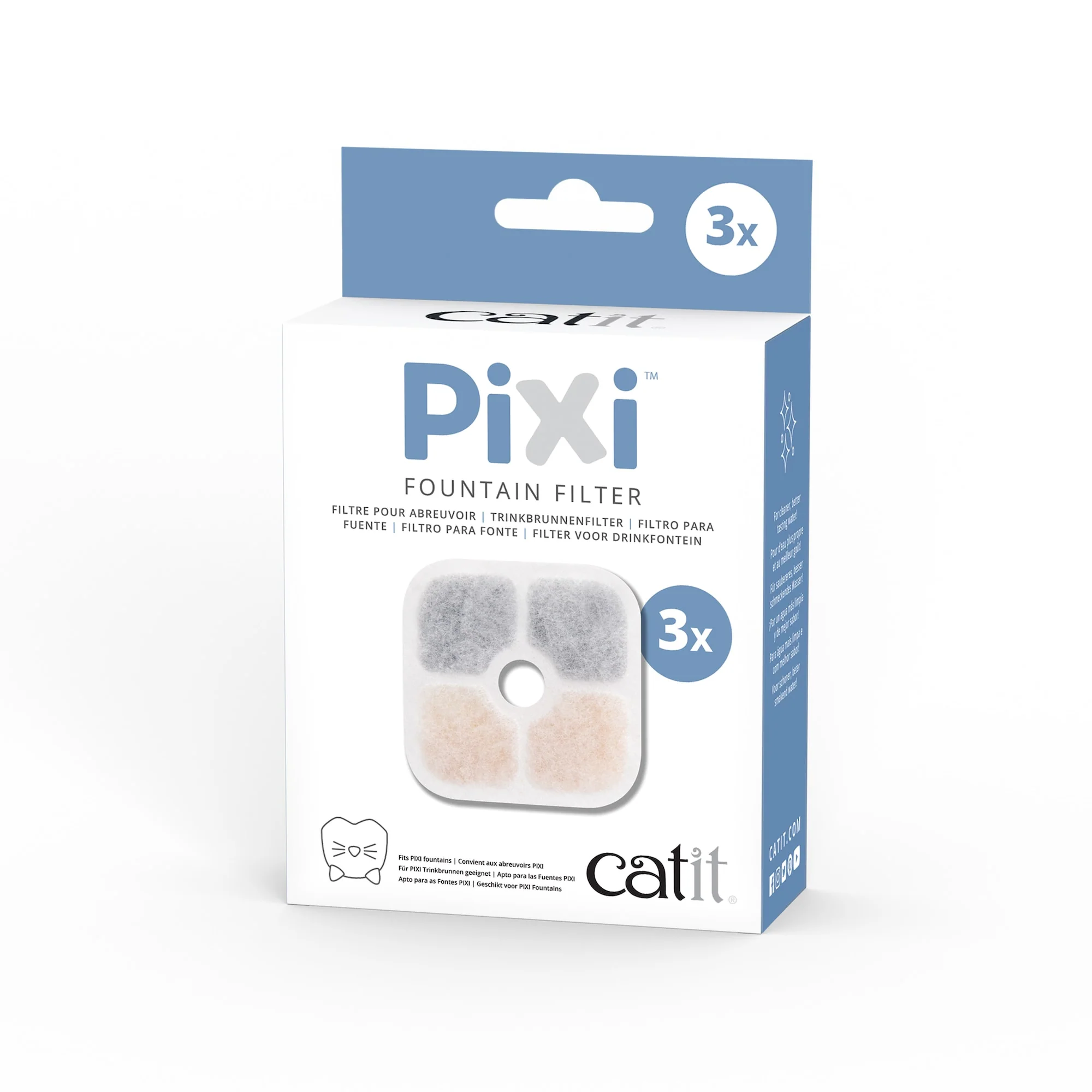 Catit Pixi Fountain Cartridge, Pack of 3 - Image 1