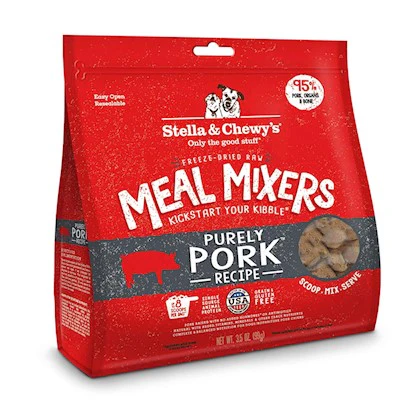 Stella & Chewy’s Freeze-Dried Raw Purely Pork Meal Mixers Dog Food Topper 18 …