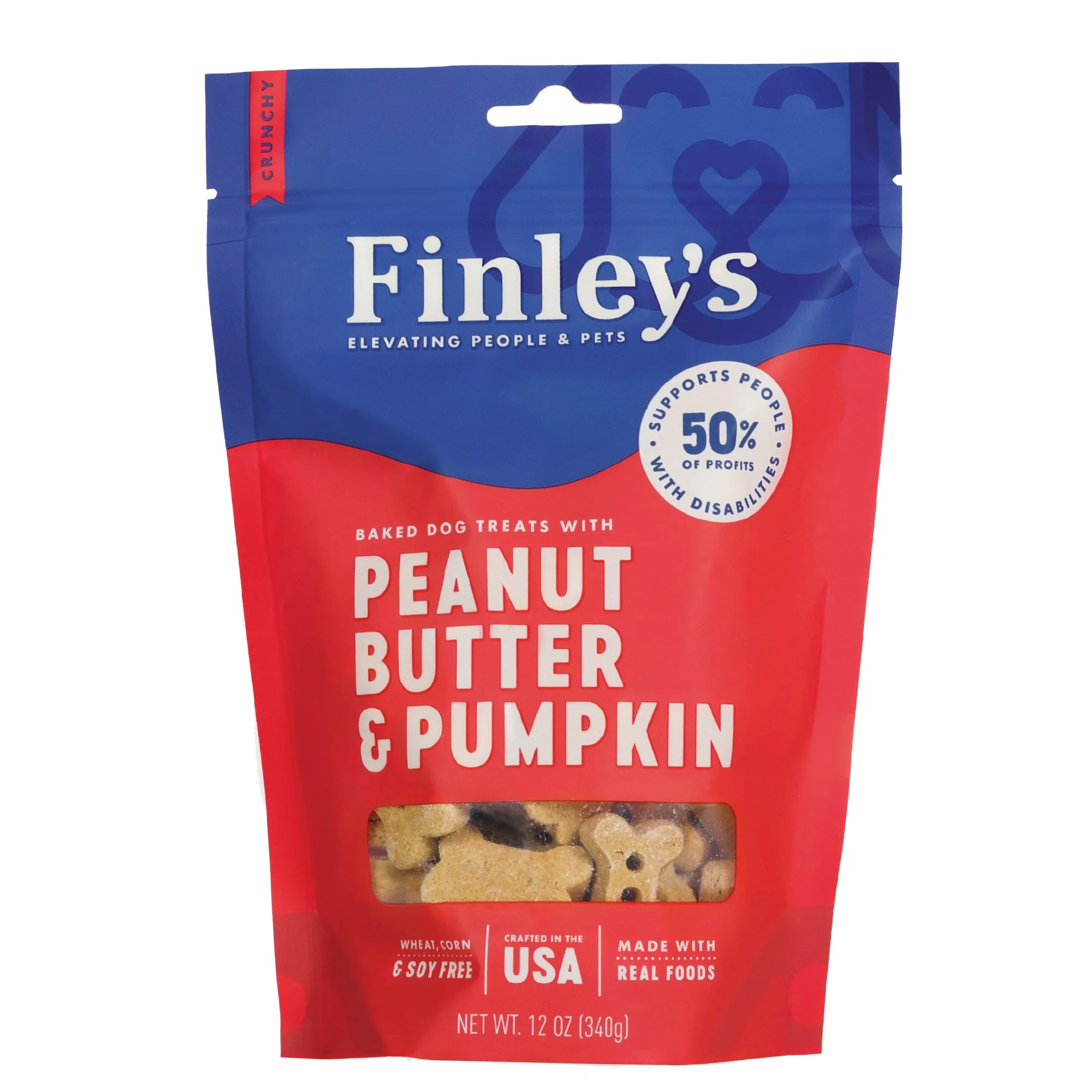 Peanut Butter & Pumpkin Dog Biscuit by Finley s Barkery - Image 1