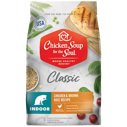 Chicken Soup Indoor Dry Cat Food  Chicken & Brown Rice Recipe 13.5 lbs - Image 1