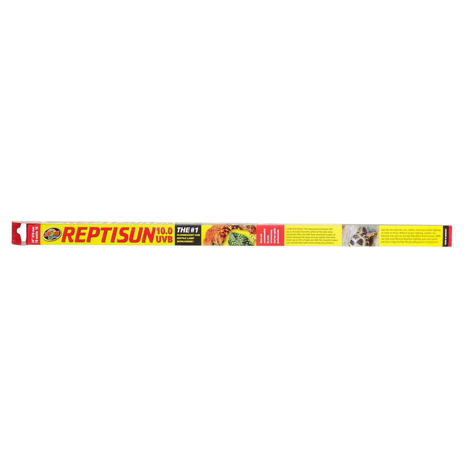 Zoo Med T8 ReptiSun 10.0 UVB Reptile Lamp  17 Watt - Image 1