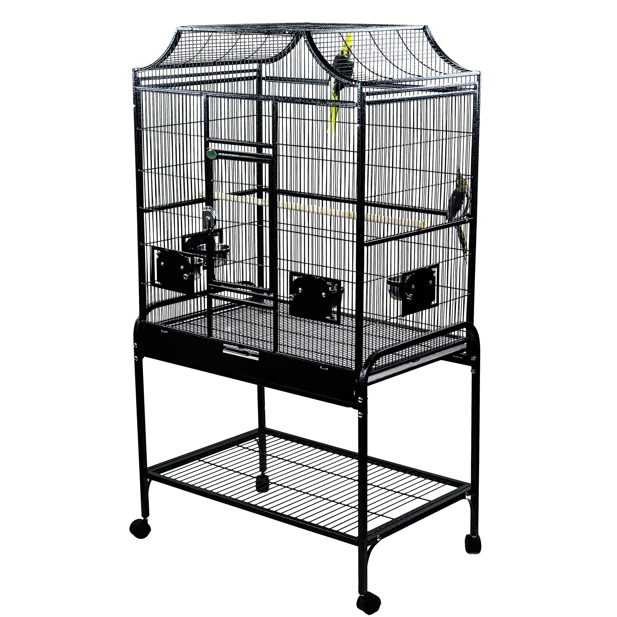 A&E Cage Co Elegant Style Flight Bird Cage-Black-Large - Image 1