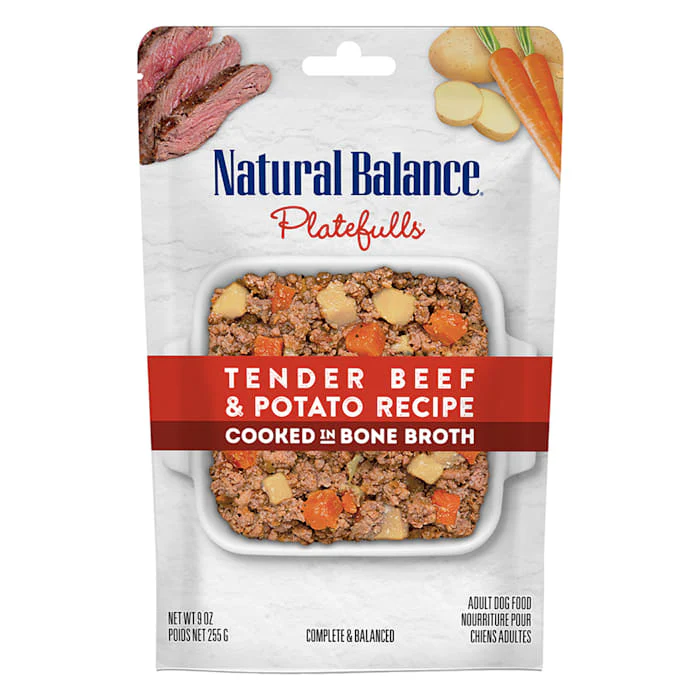 Natural Balance Platefulls Tender Beef & Potato Recipe Wet Dog Food, 9 oz. - Image 1