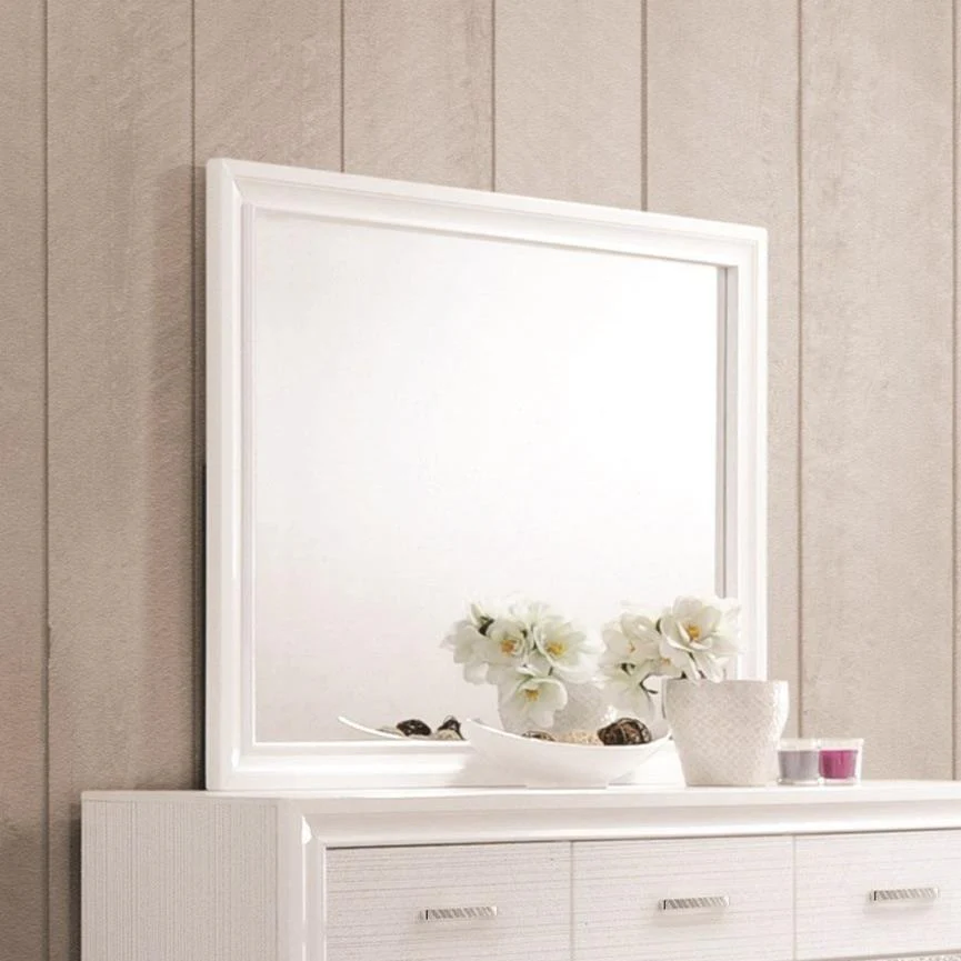 Coaster Furniture Miranda 205114 Dresser Mirror - White - Image 1