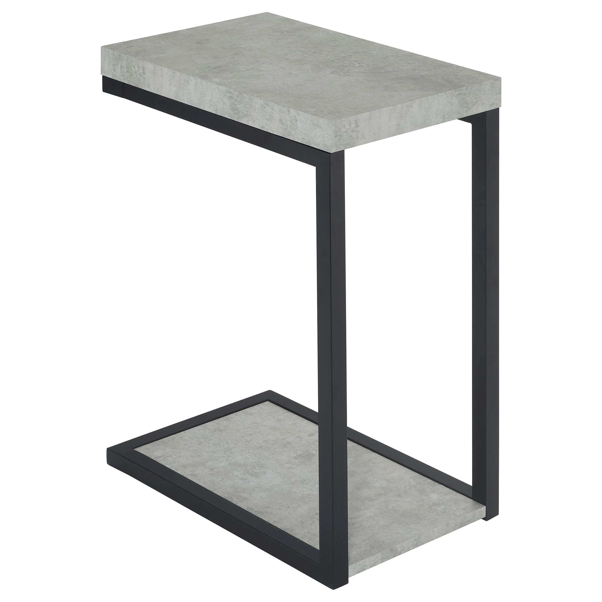 Coaster Furniture Beck 902933 Engineered Wood C-Shape Sofa Side Table - Cement - Image 1