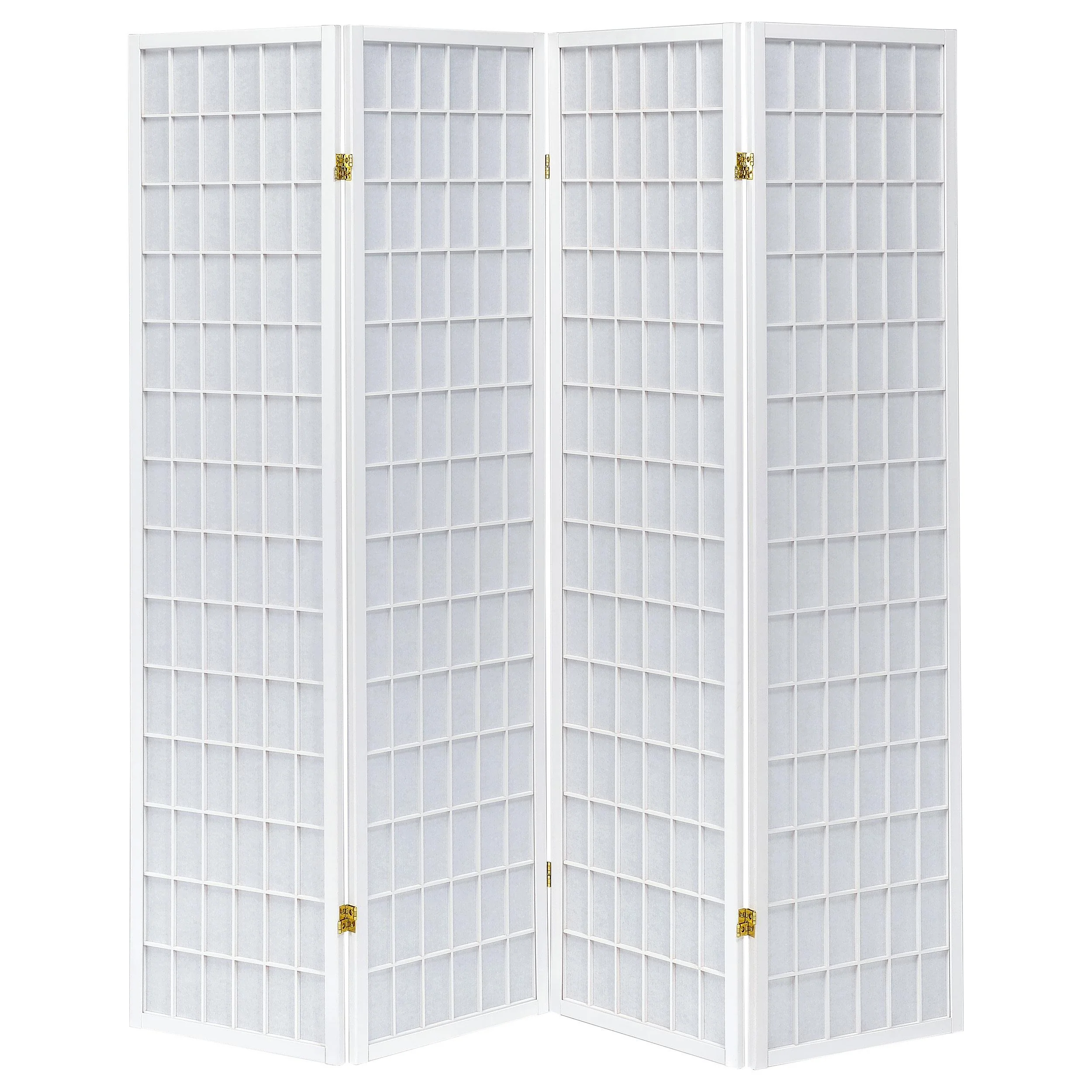Coaster Furniture Roberto 902626 4-Panel Room Divider Folding Shoji Screen - White - Image 2