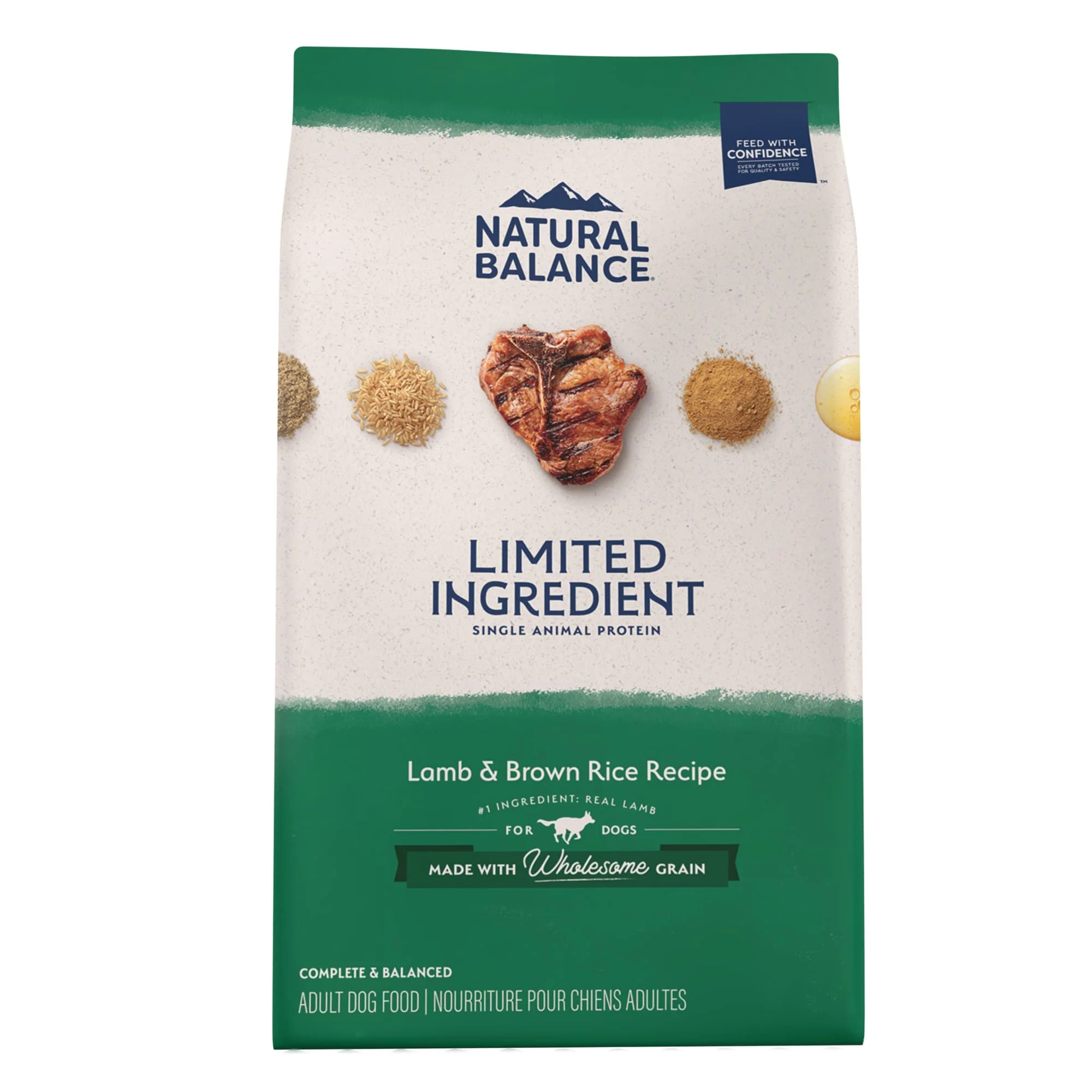 Natural Balance L.I.D. Limited Ingredient Diets Lamb & Brown Rice Formula Dry Dog Food, 24 lbs. - Image 1