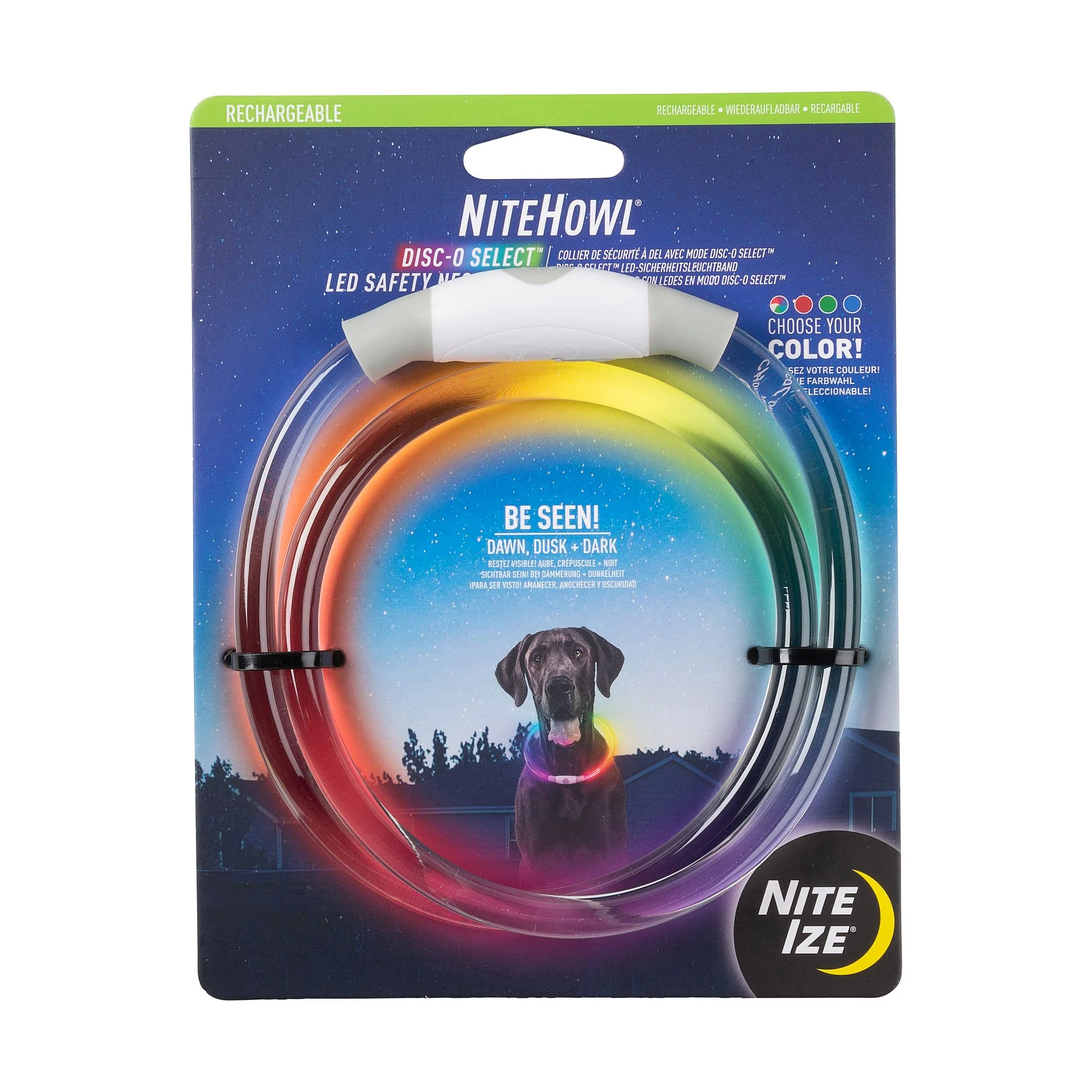 Nite Ize - Rechargeable LED Safety Necklace - Disc-O Select - Image 1