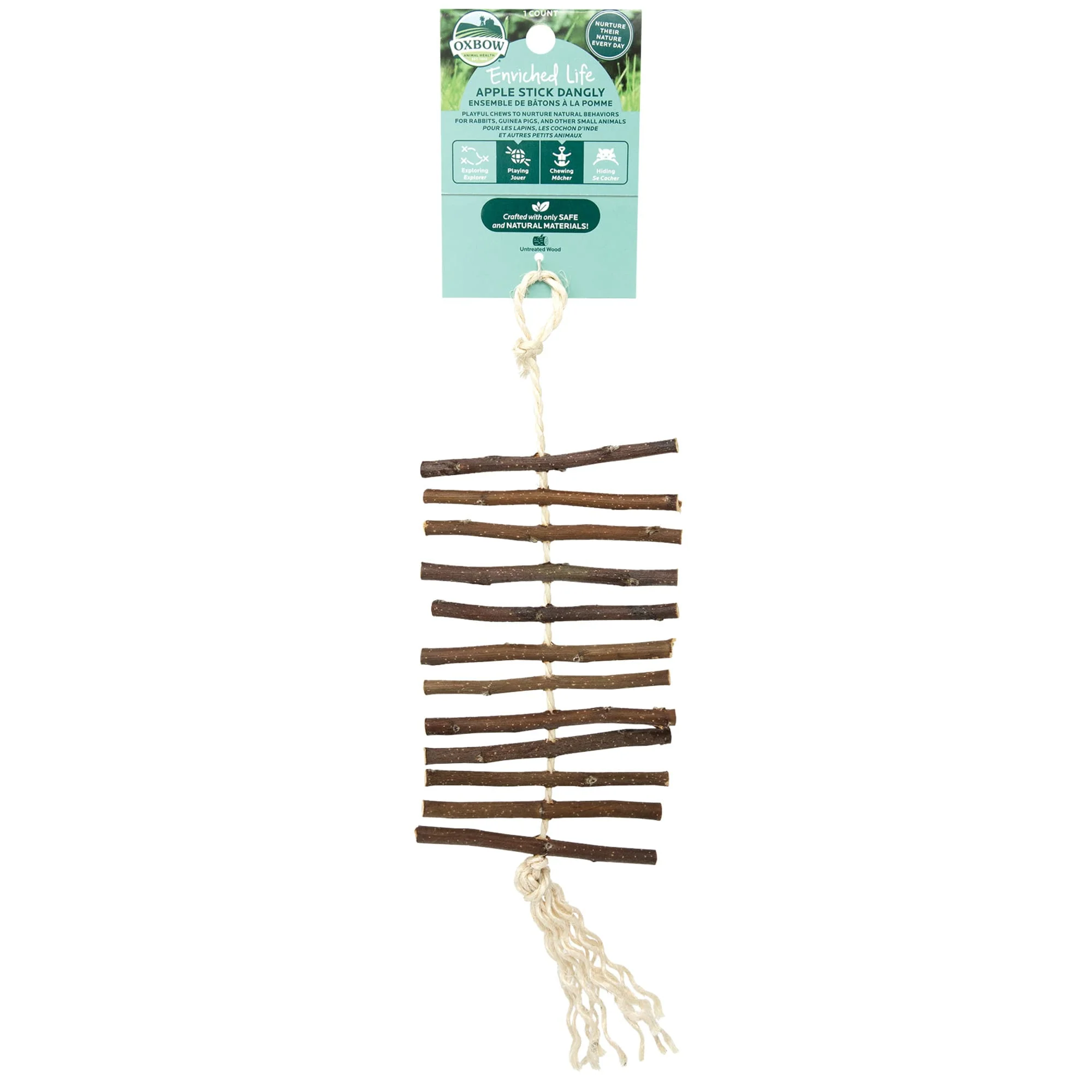 Oxbow 73296315 Small Animal Enriched Life Apple Stick Dangly - Image 1